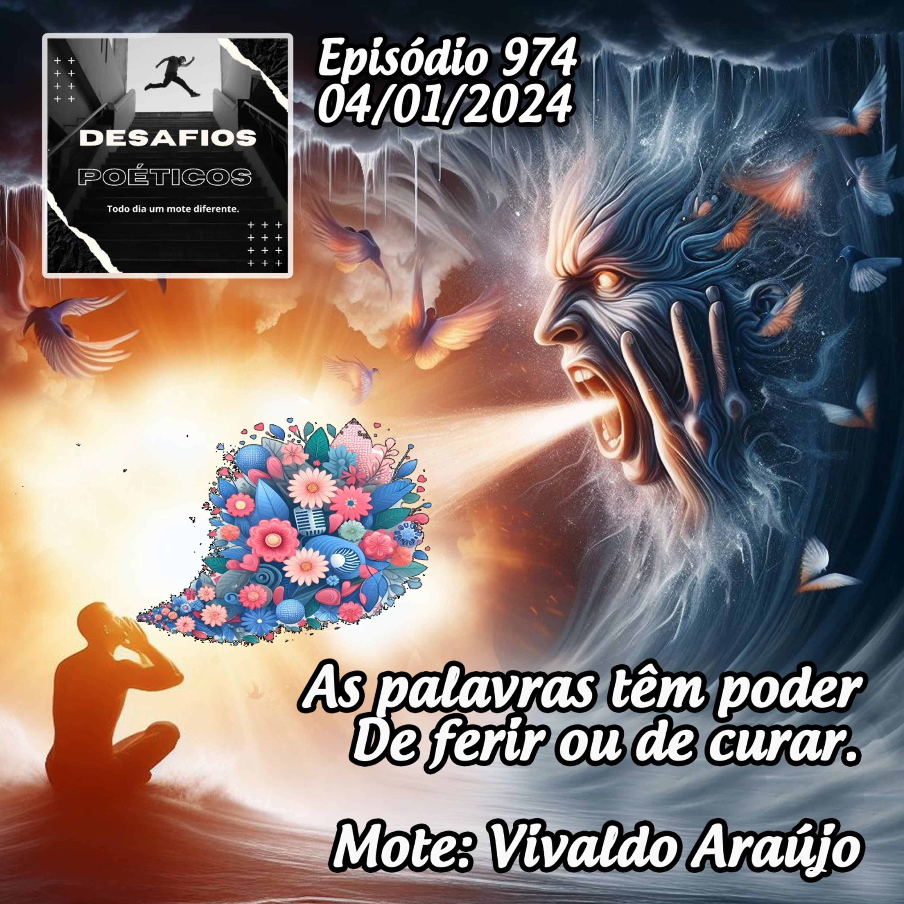 As palavras têm poder, de ferir ou de curar. Mote: Vivaldo Araújo #974 episode artwork