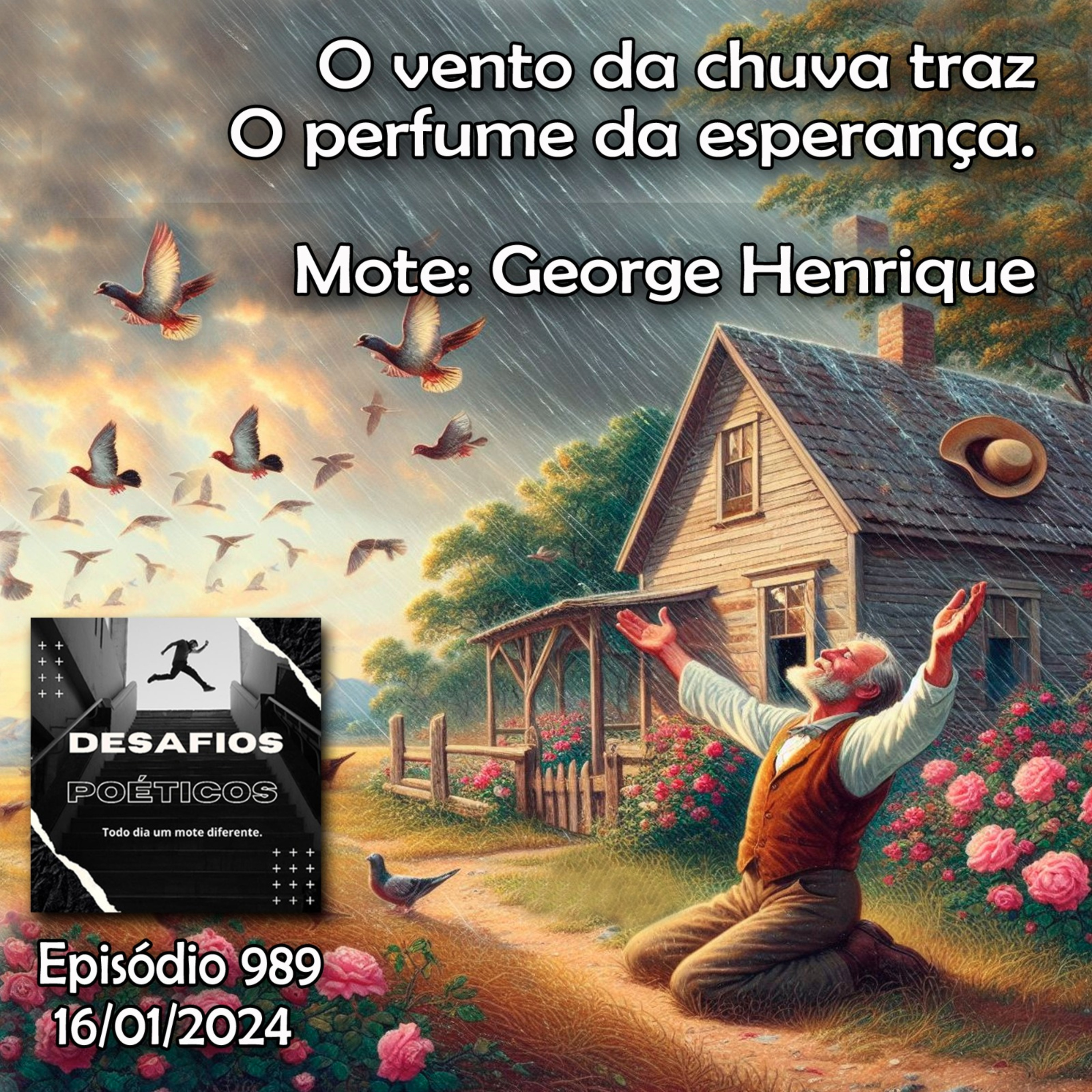 O vento da chuva traz, o perfume da esperança. Mote: George Henrique #989 episode artwork