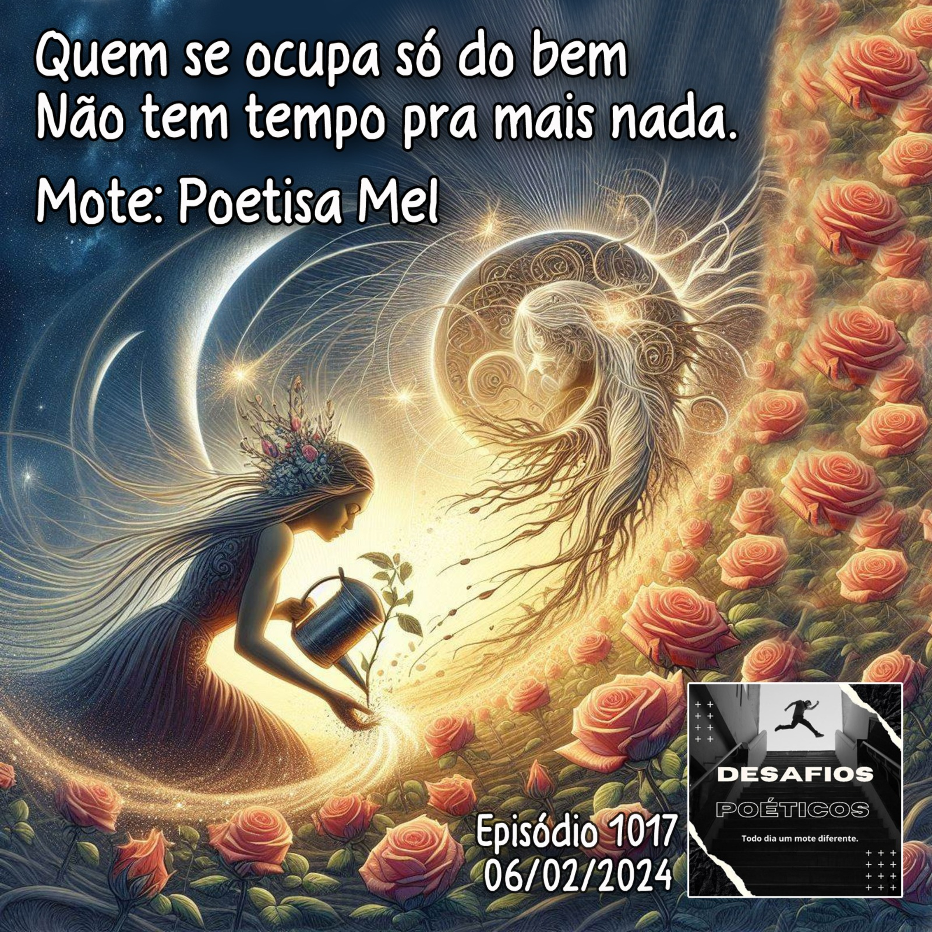 Quem se ocupa só do bem, não tem tempo pra mais nada. Mote: poetisa Mel #1017 episode artwork