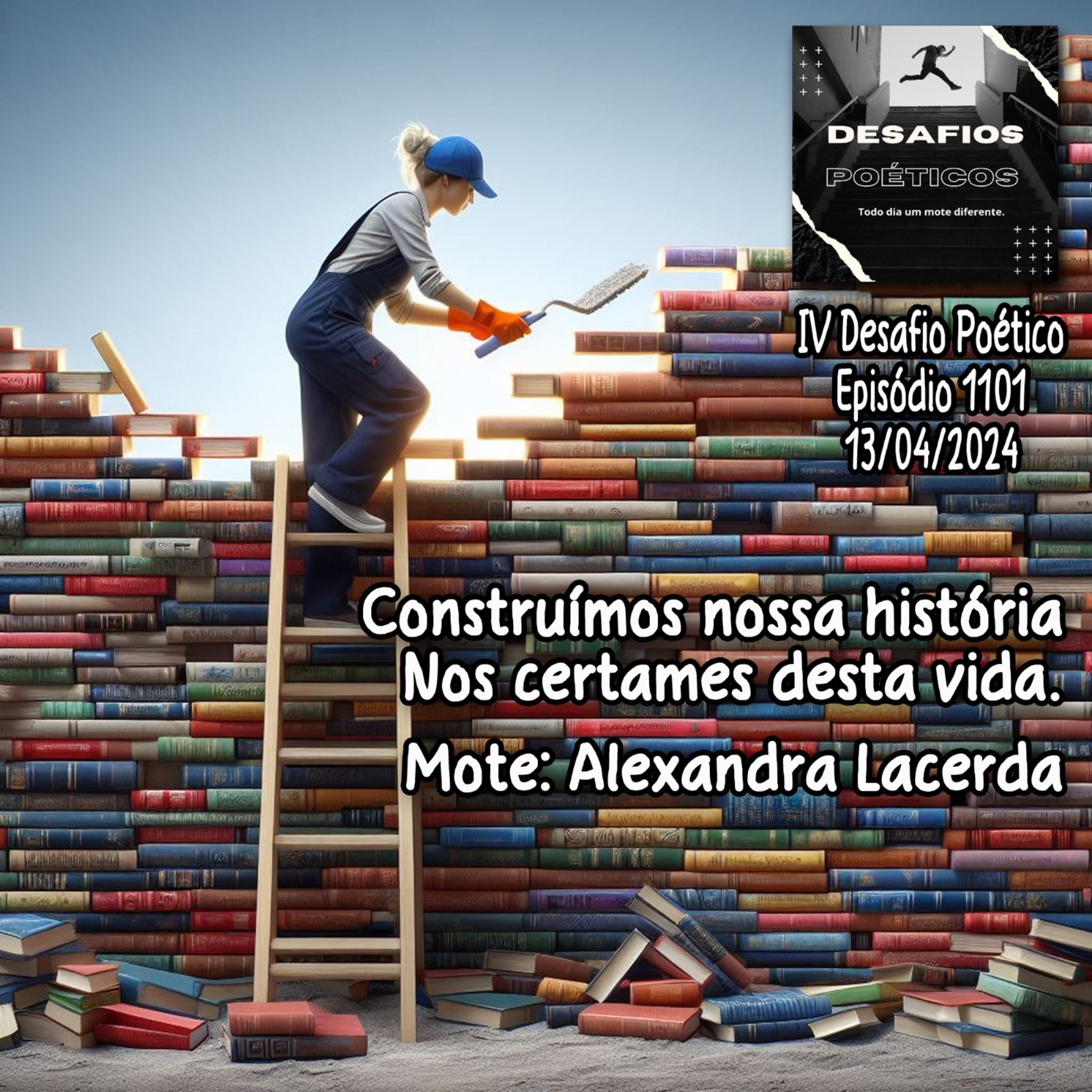 Construímos nossa história, nos certames desta vida. Alexandra Lacerda (Mote A - IV Desafio Poético) #1101 episode artwork