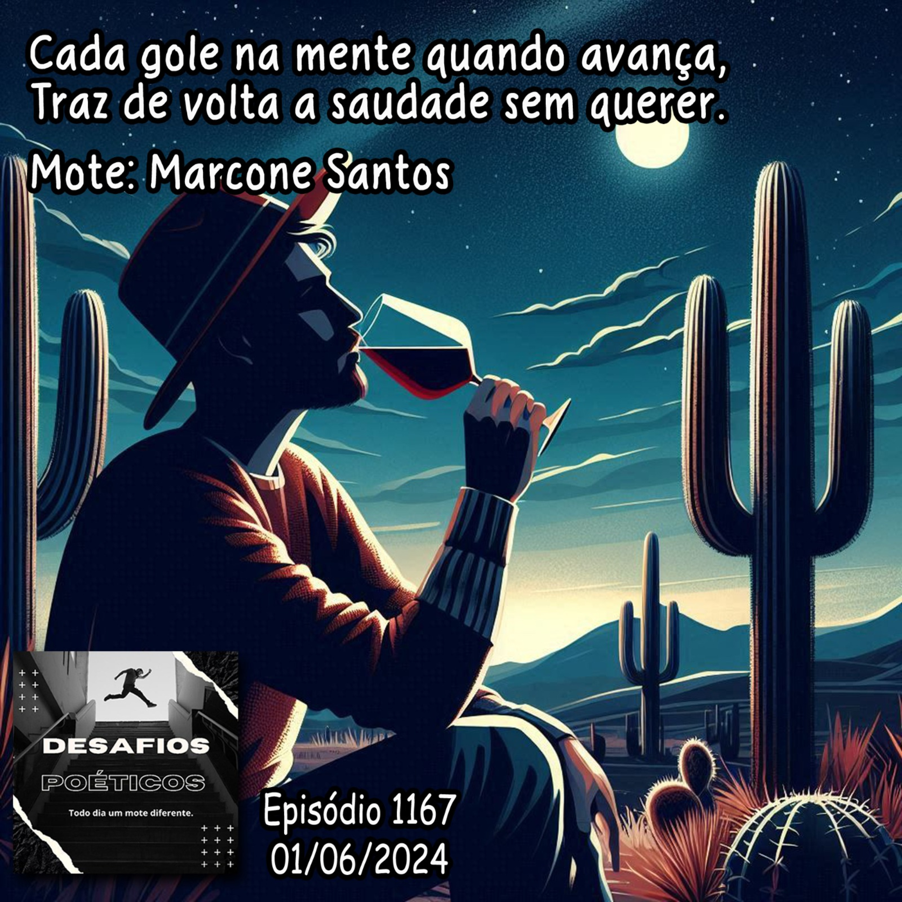 Cada gole na mente quando avança, traz de volta a saudade sem querer. Mote: Marcone Santos #1167