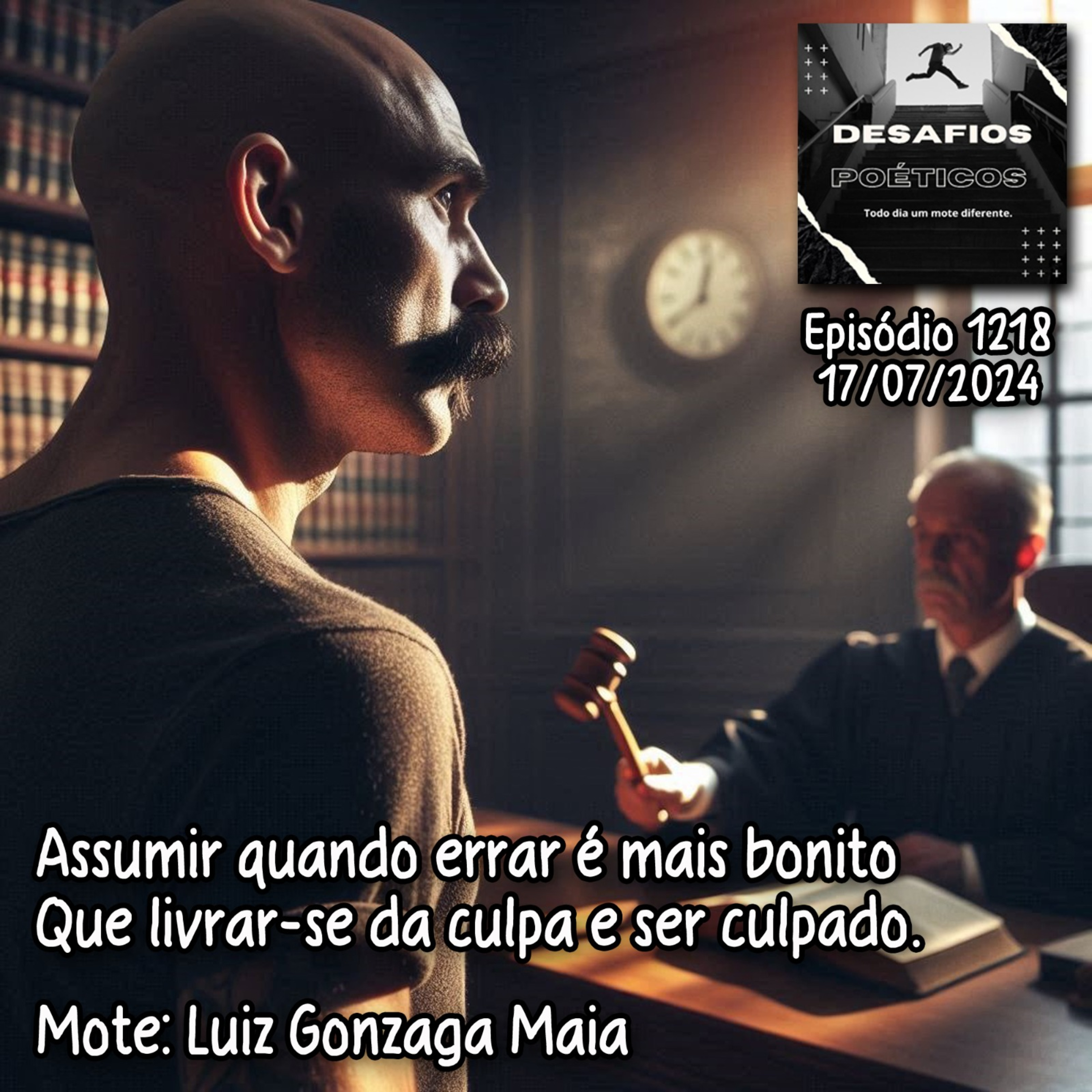 Assumir quando errar é mais bonito, que livrar-se da culpa e ser culpado. Mote: Luiz Gonzaga Maia #1218 episode artwork