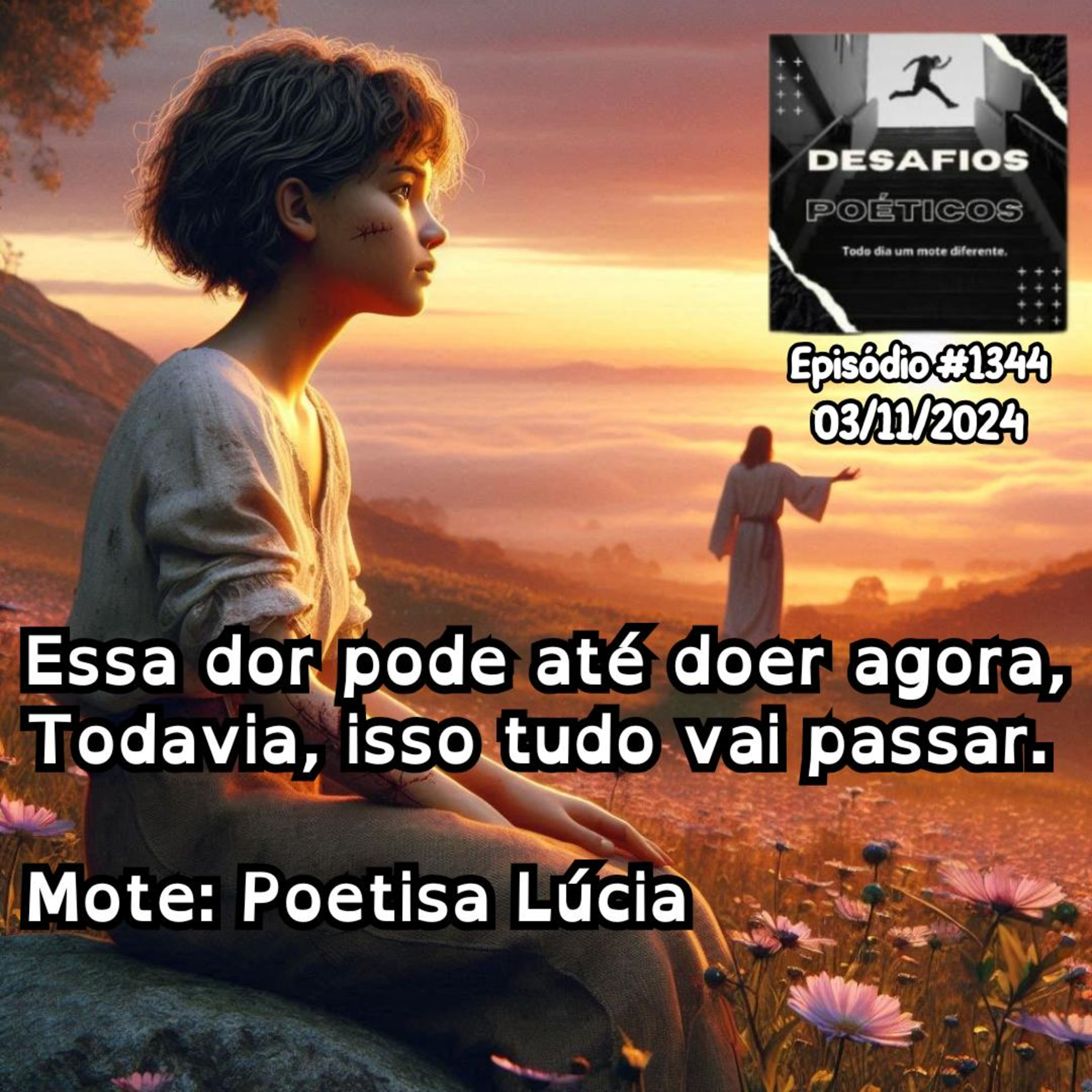 Essa dor pode até doer agora, todavia, isso tudo vai passar. Mote: Poetisa Lúcia. #1344 episode artwork