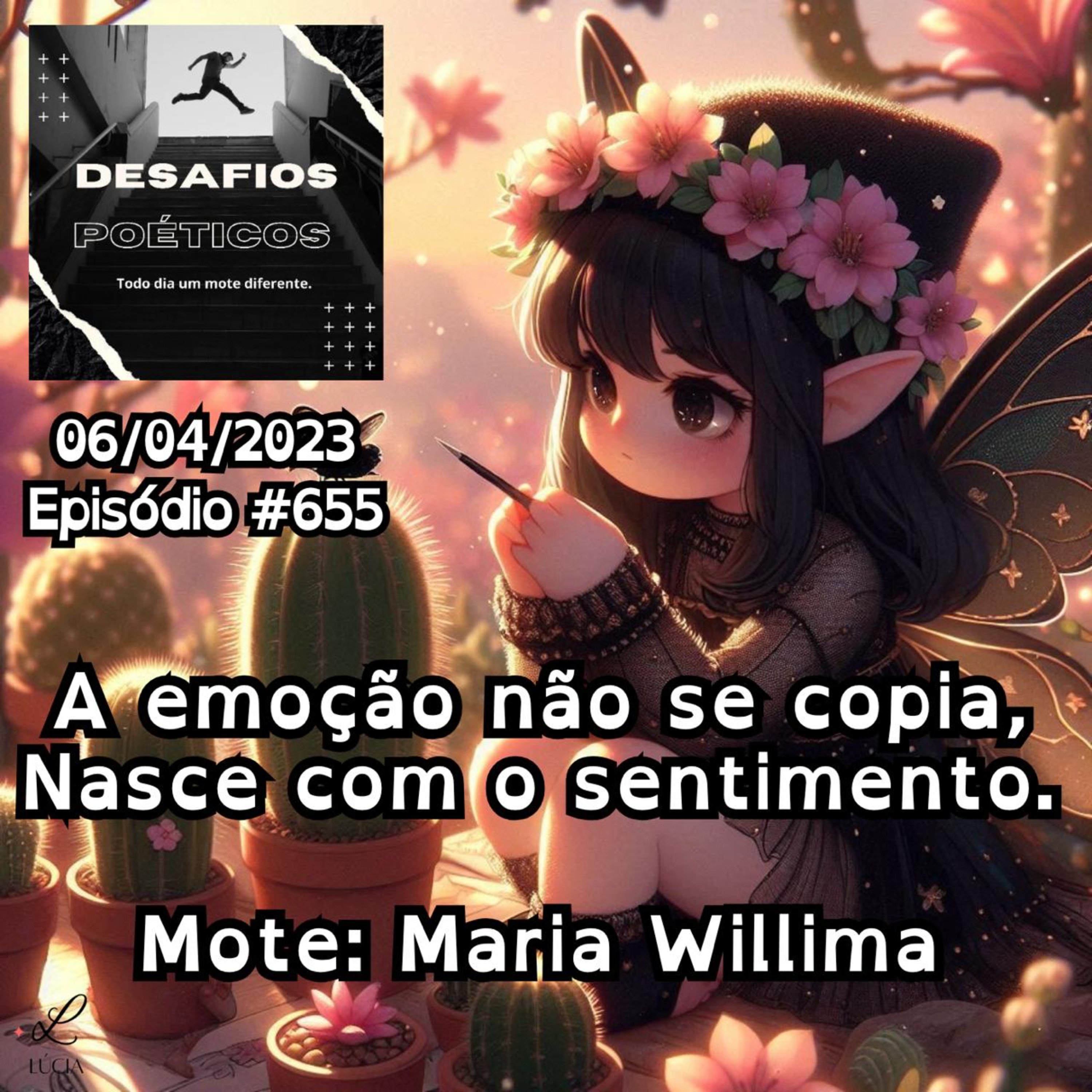 A emoção não se copia, nasce com o sentimento. Mote: Maria Willima. #655 episode artwork