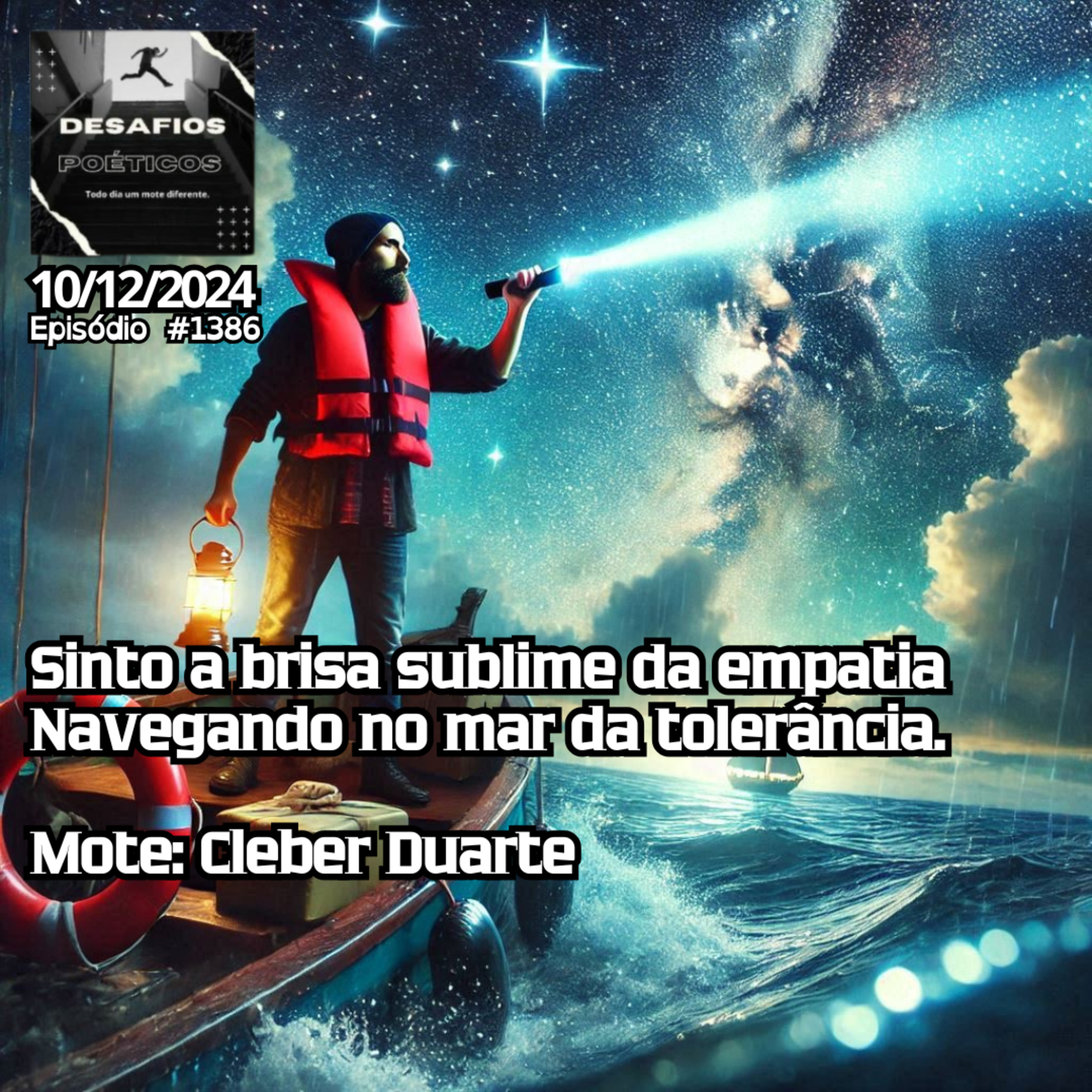 Sinto a brisa sublime da empatia, navegando no mar da tolerância. Mote: Cleber Duarte. #1385
