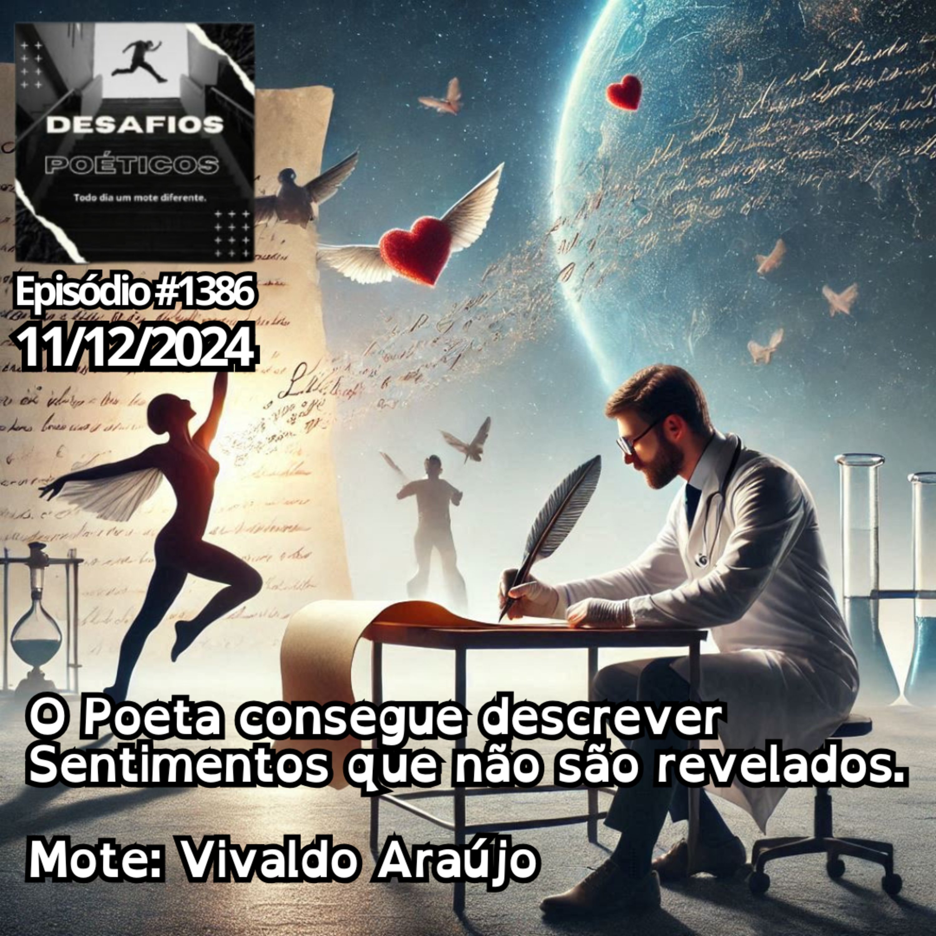 O Poeta consegue descrever, sentimentos que não são revelados. Mote: Vivaldo Araújo. #1386