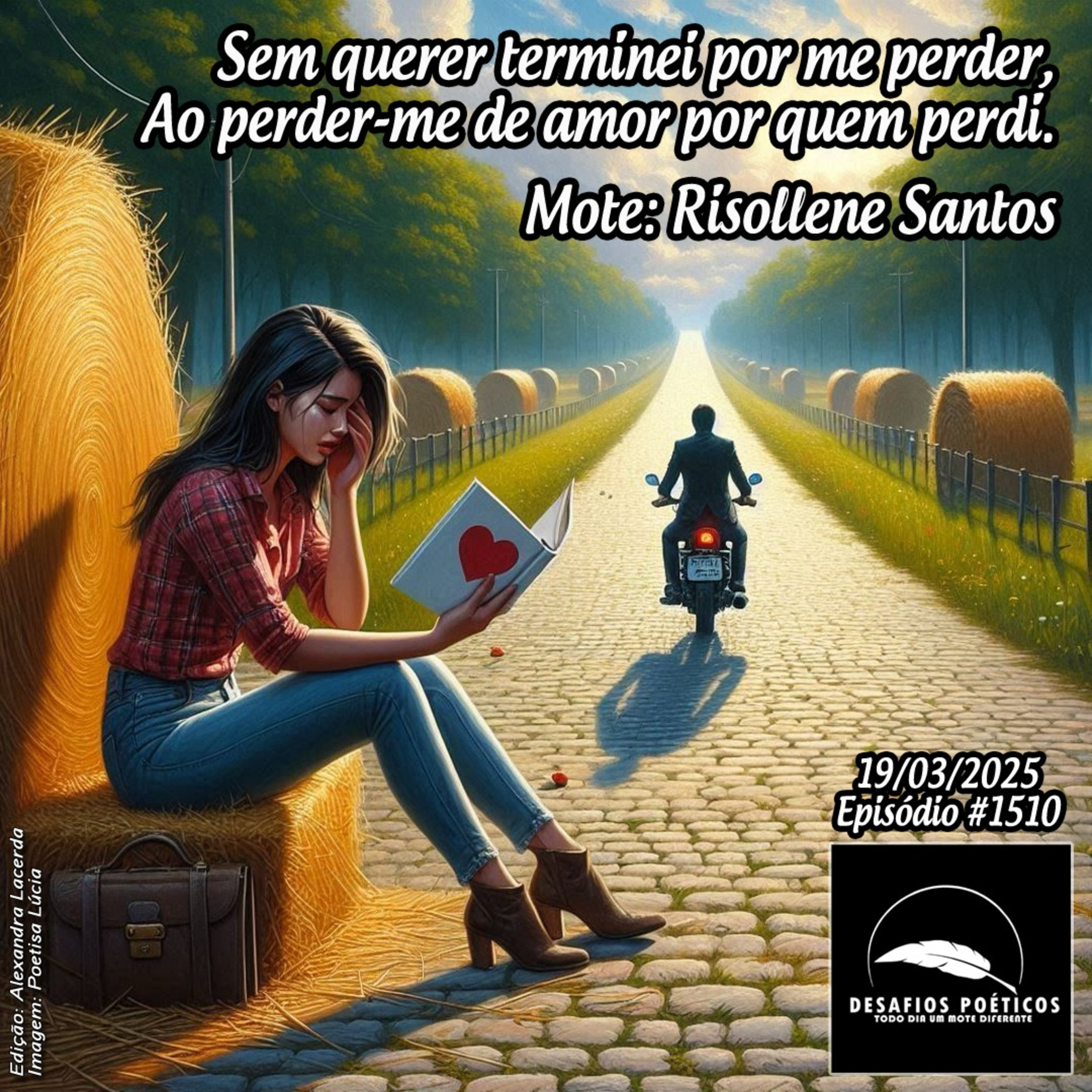 Sem querer terminei por me perder, ao perder-me de amor por quem perdi. Mote: Risollene Santos. #1510 episode artwork