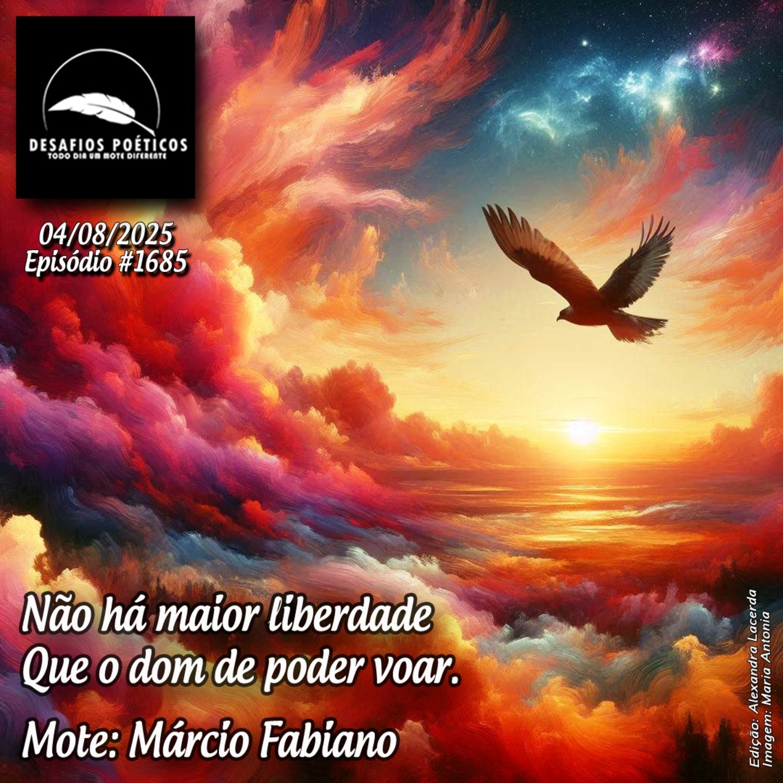 Não há maior liberdade, que o dom de poder voar. Mote: Márcio Fabiano. #1685 episode artwork