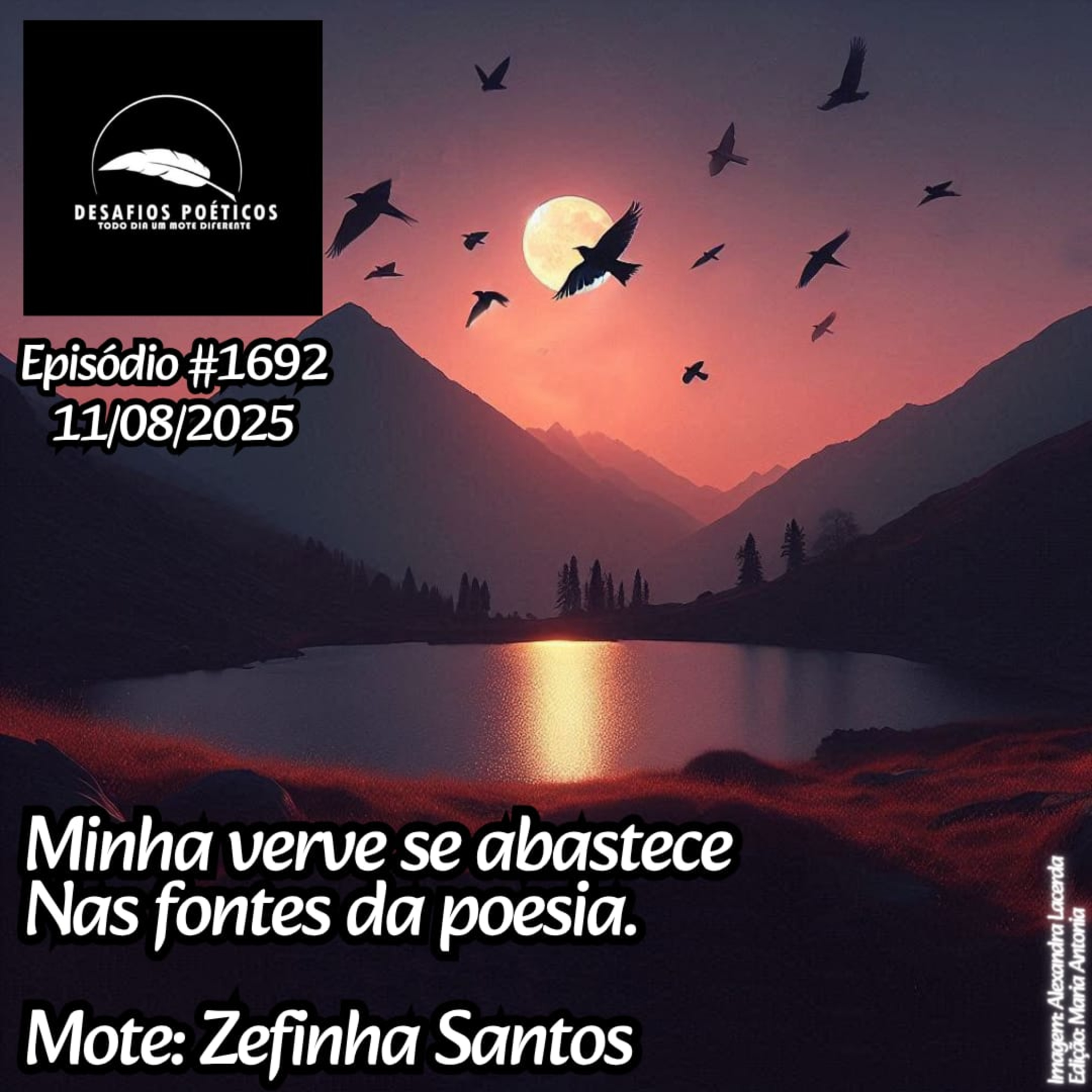 Minha verve se abastece, nas fontes da poesia. Mote: Zefinha Santos. #1692 episode artwork