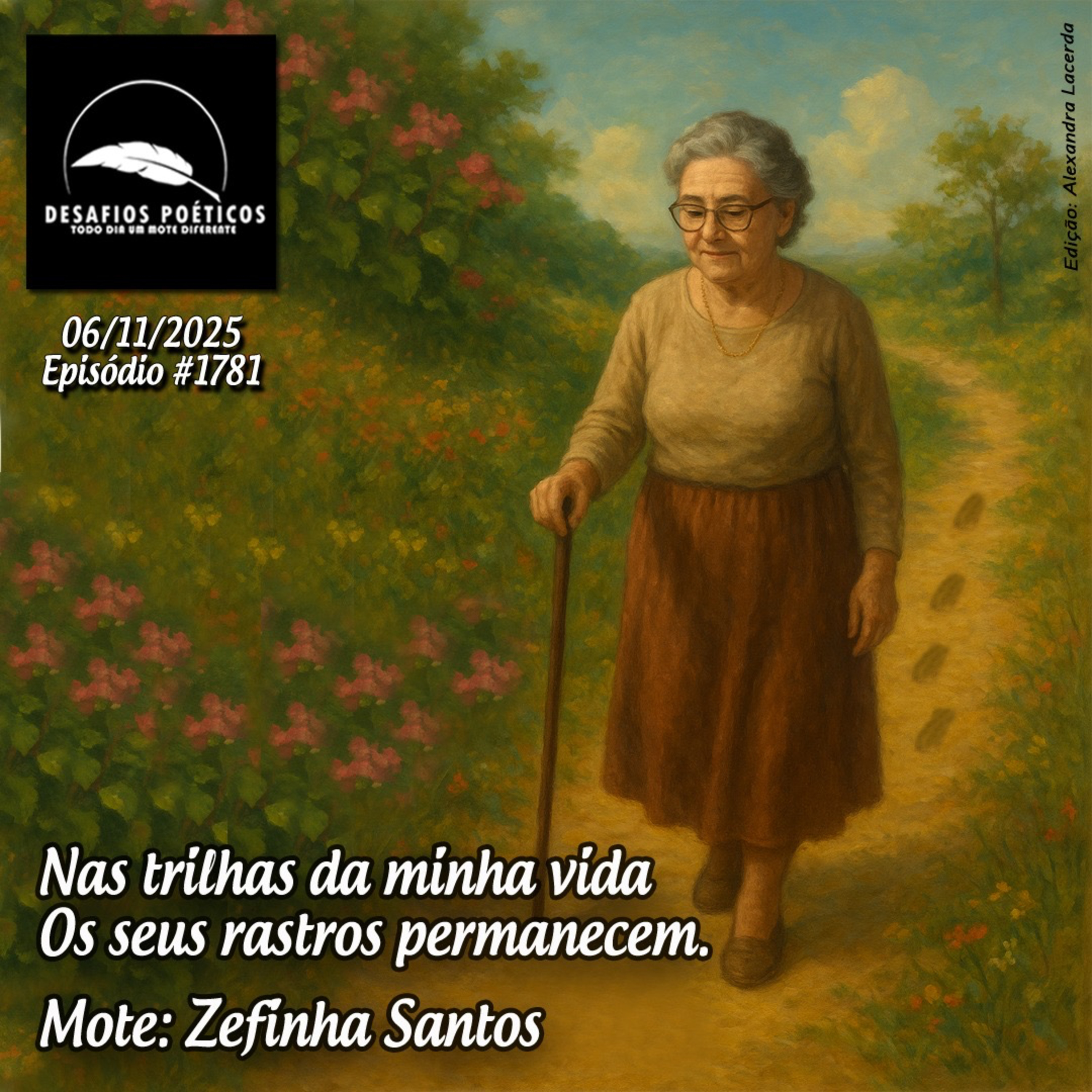 Nas trilhas da minha vida, os seus rastros permanecem. Mote: Zefinha Santos. #1781. episode artwork