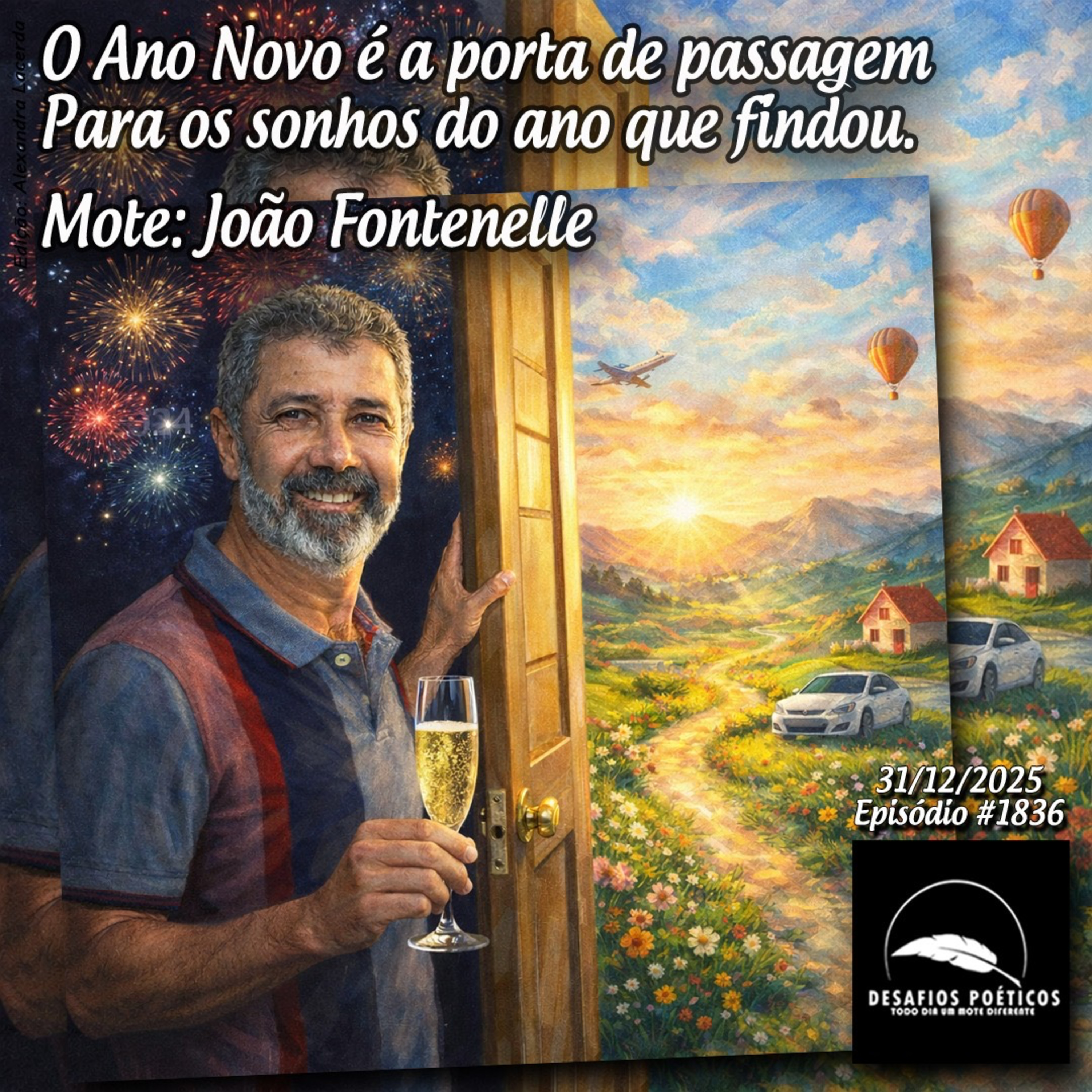 O Ano Novo é a porta de passagem, para os sonhos do ano que findou. Mote: João Fontenelle. #1836 episode artwork