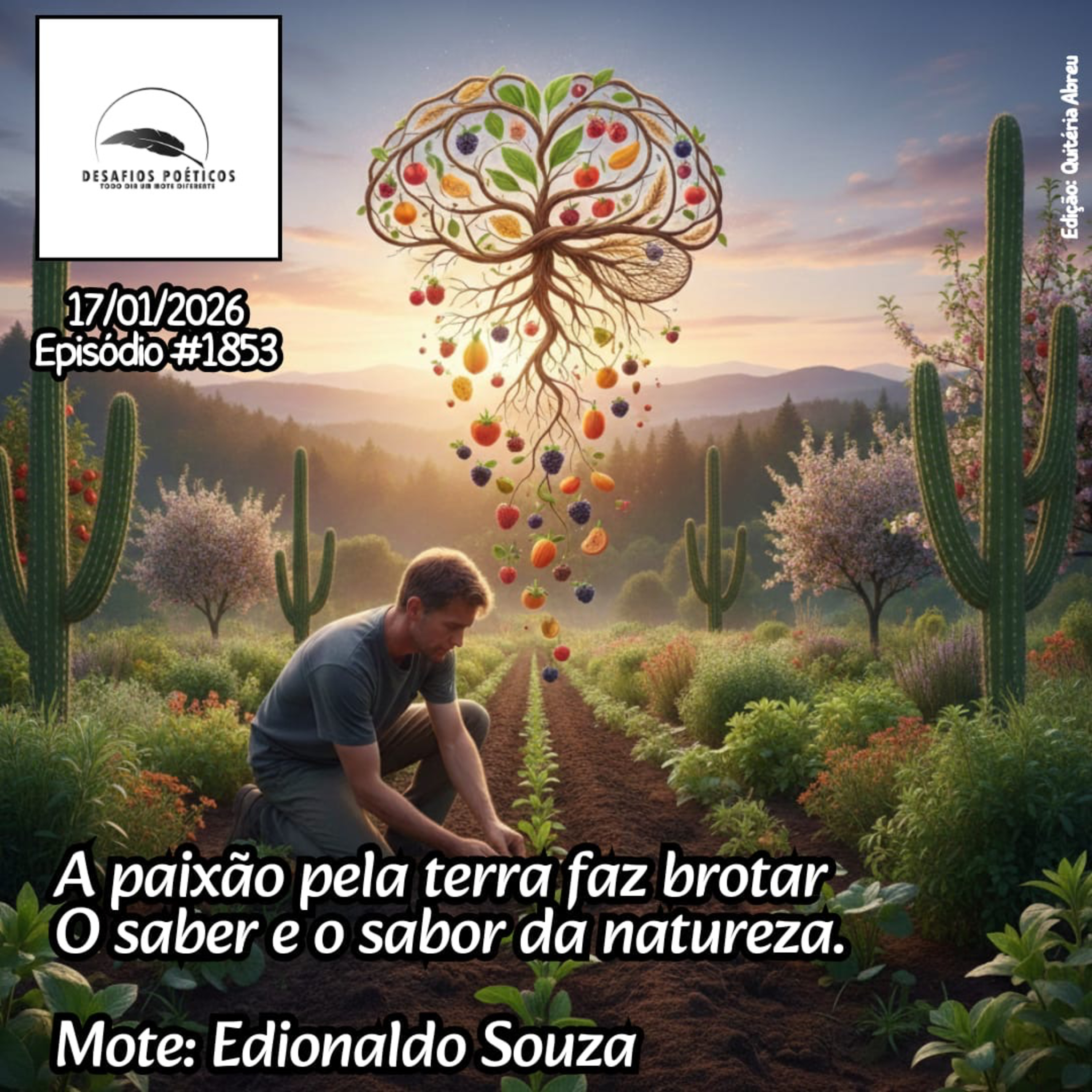 A paixão pela terra faz brotar, o saber e o sabor da natureza. Mote: Edionaldo Souza. #1853 episode artwork