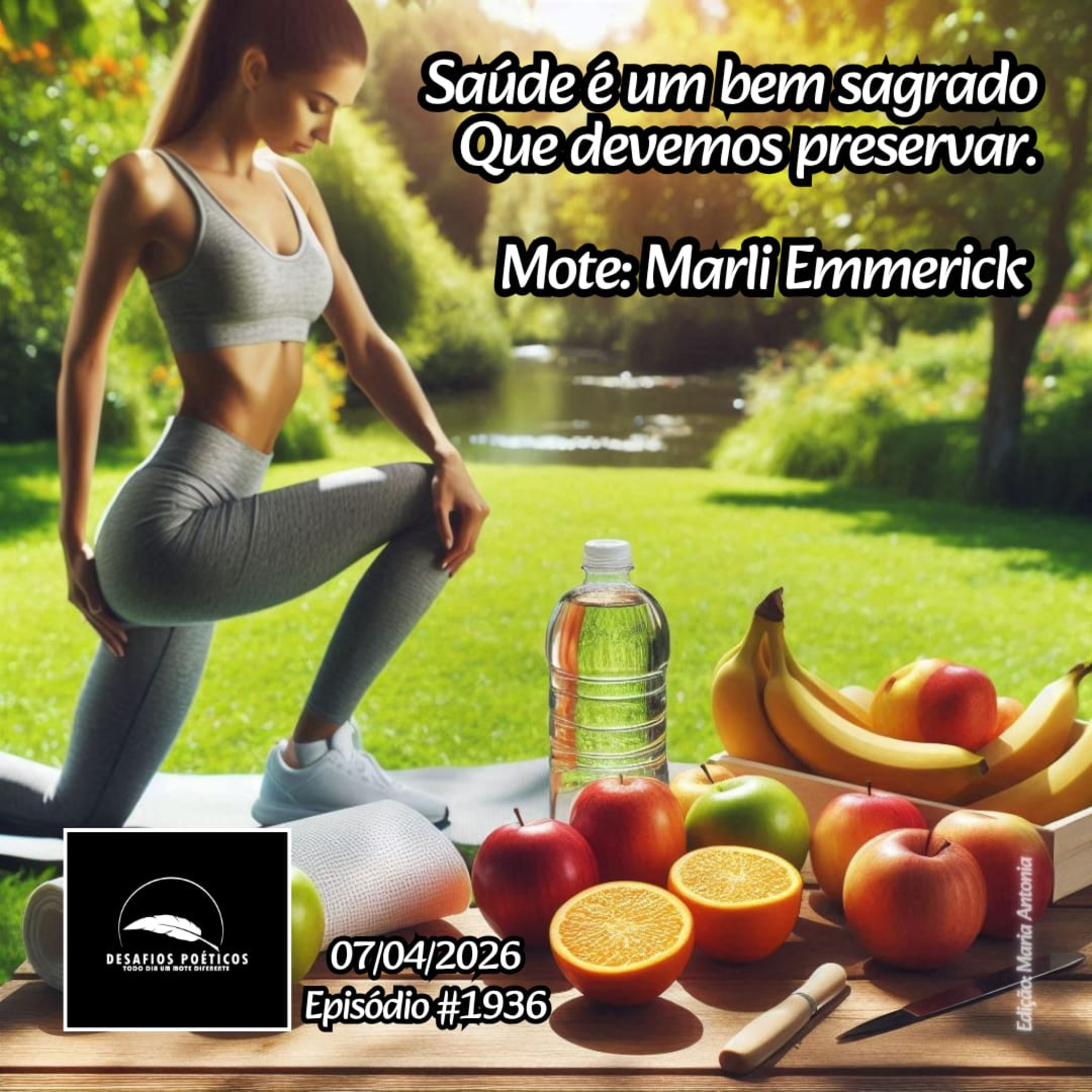 Saúde é um bem sagrado, que devemos preservar. Mote: Marli Emmerick. #1936