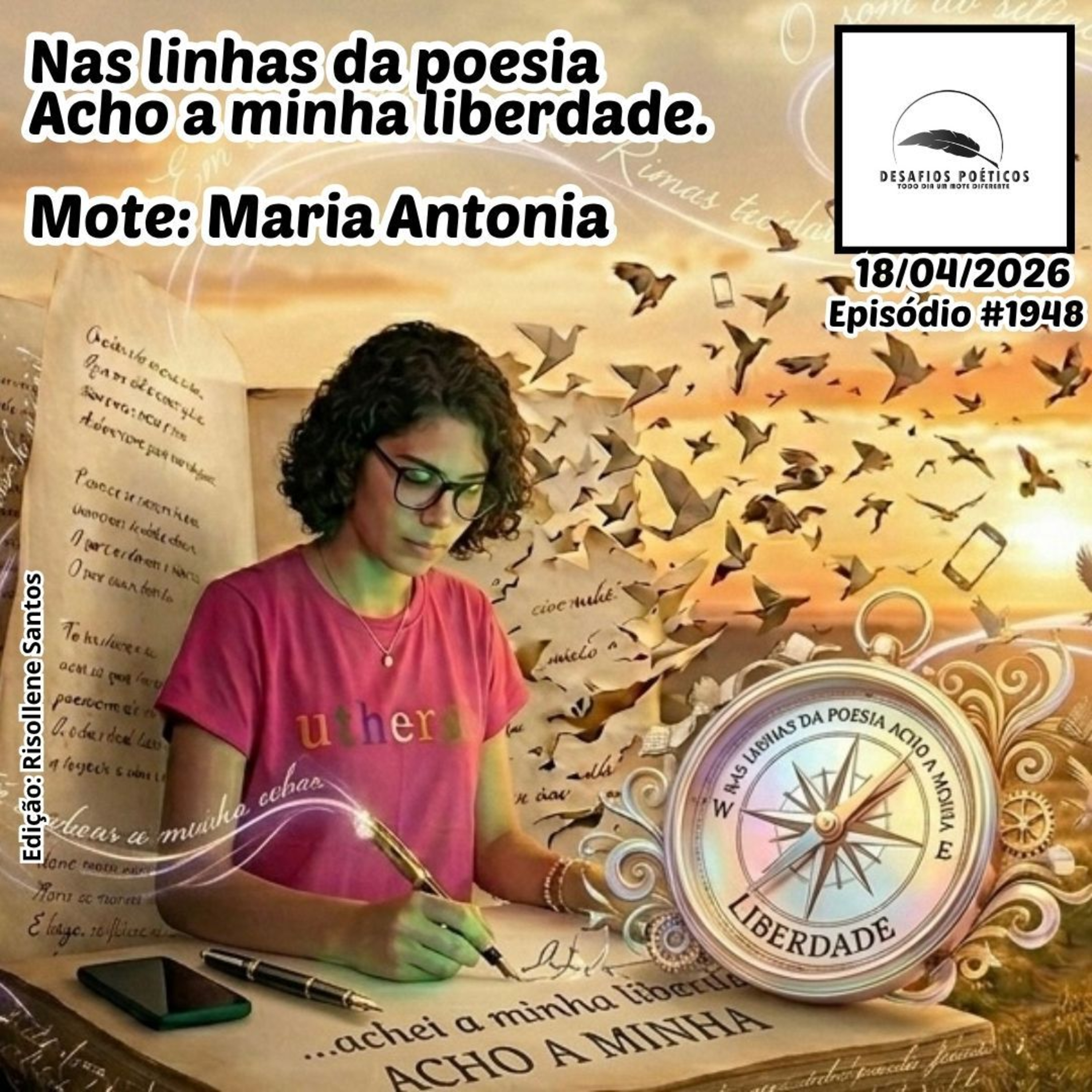 Nas linhas da poesia, acho a minha liberdade. Mote: Maria Antonia. #1948 episode artwork