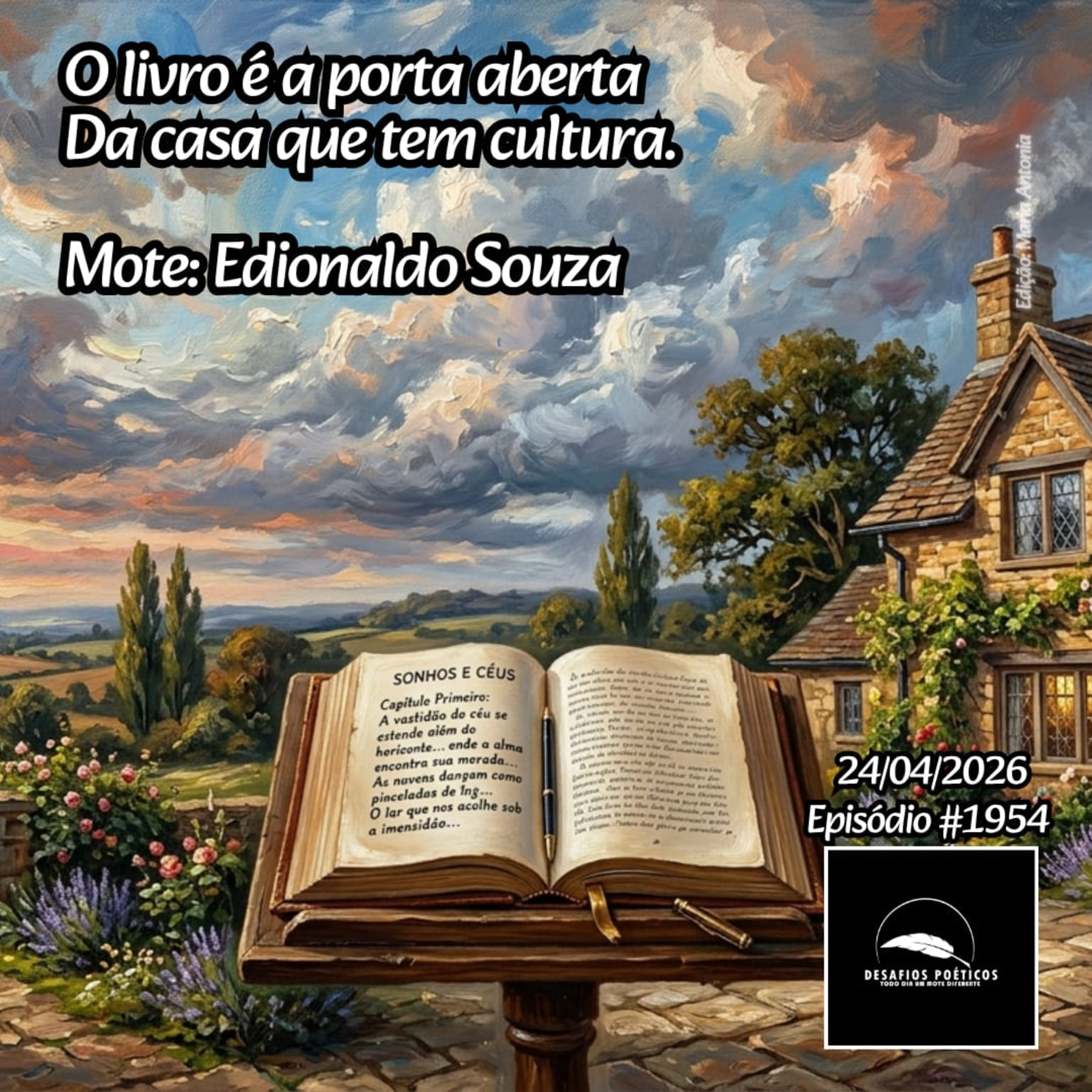 O livro é a porta aberta, da casa que tem cultura. Mote: Edionaldo Souza. #1954 episode artwork