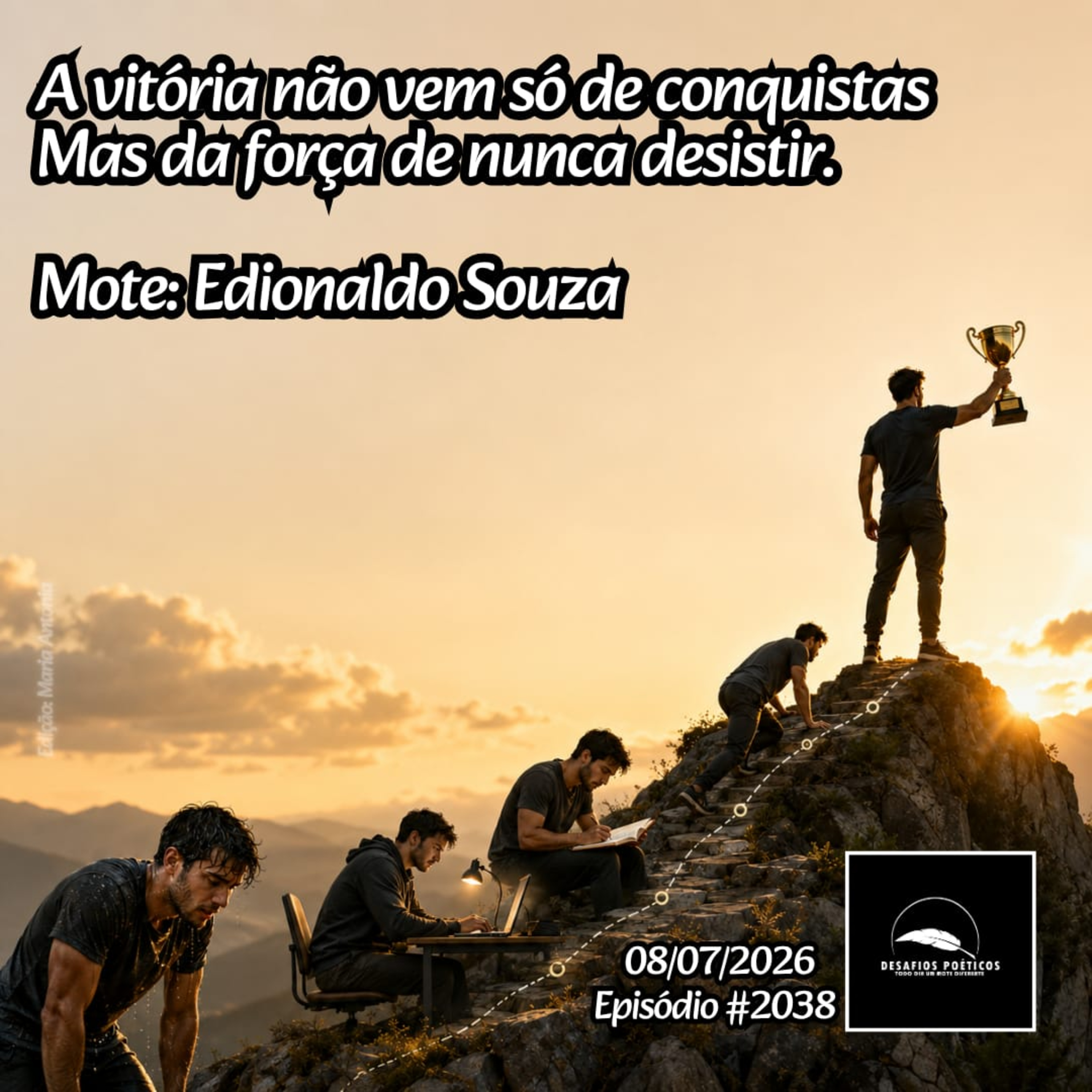 A vitória não vem só de conquistas, mas da força de nunca desistir. Mote: Edionaldo Souza. #2038 episode artwork