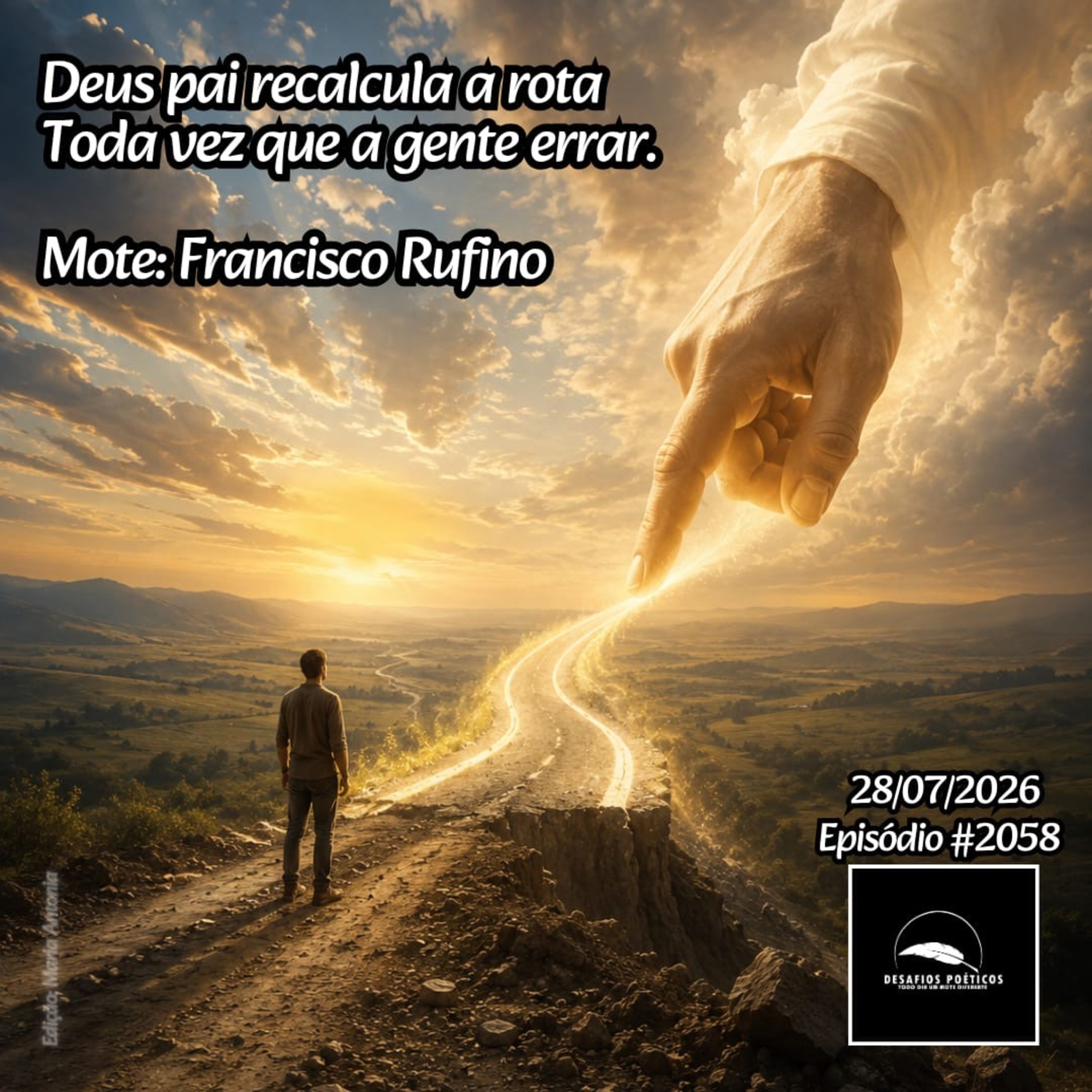 Deus Pai recalcula a rota, toda vez que a gente errar. Mote: Francisco Rufino. #2058 episode artwork