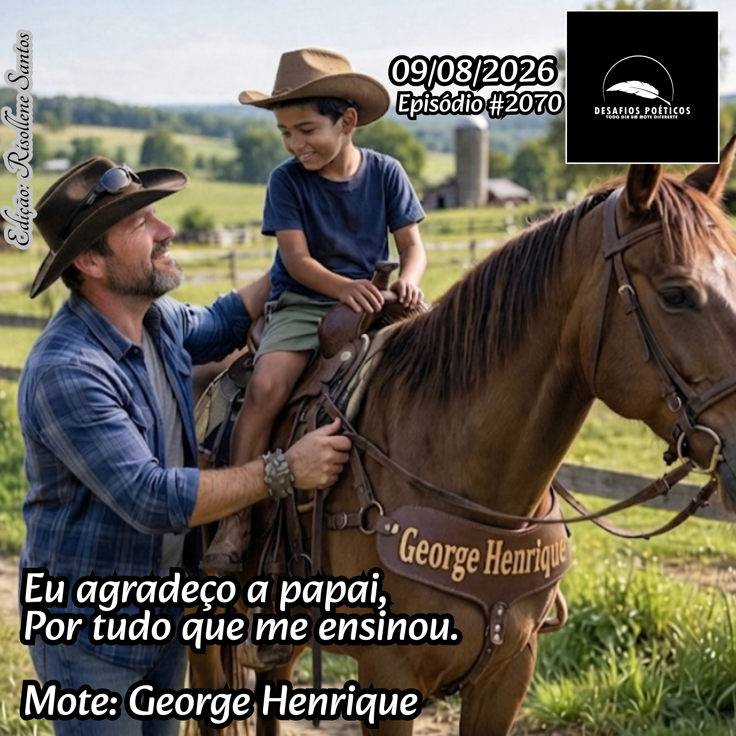 Eu agradeço a papai, por tudo que me ensinou. Mote: George Henrique. #2070 episode artwork