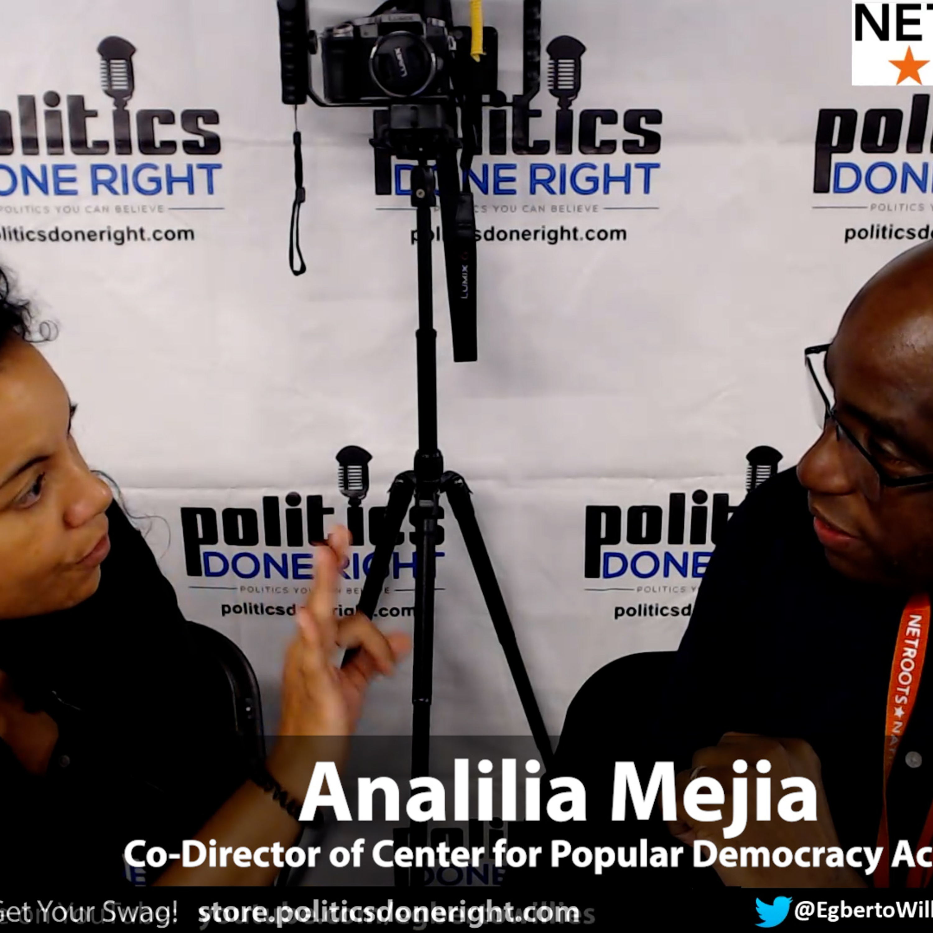Analilia Mejia, Co-Director - Center for Popular Democracy Action, provided a clinic on activism