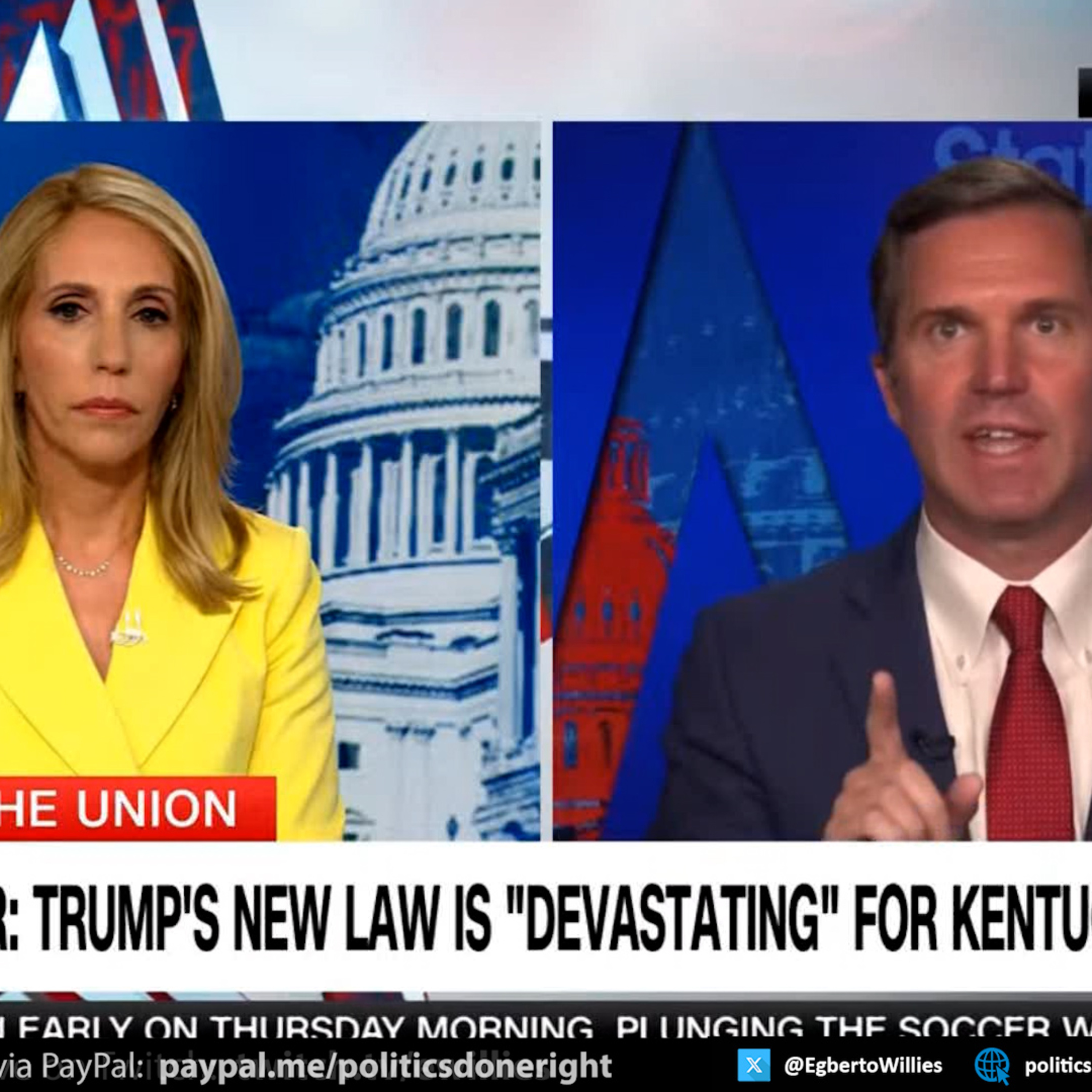 Kentucky gov. explains Big Beautiful Bill's exploitation & slams Republican governor's dereliction.