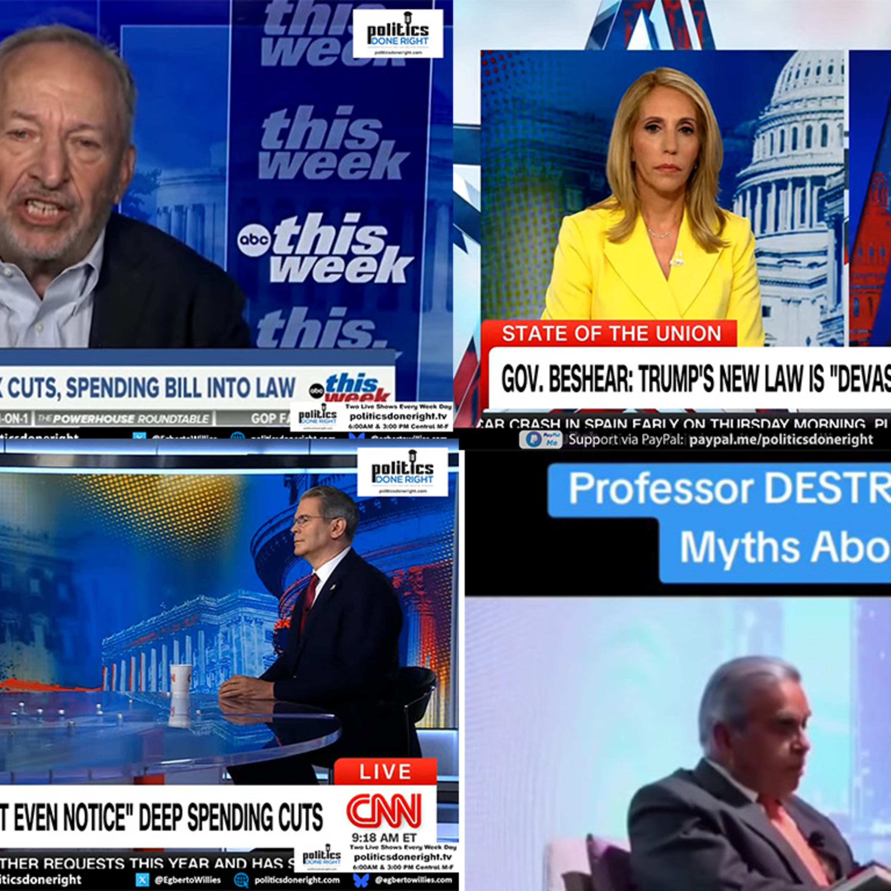 CNN Host allowed Big Beautiful Bill lie. KY Gov. gets real. Economist: 100,000+ will die. and more!