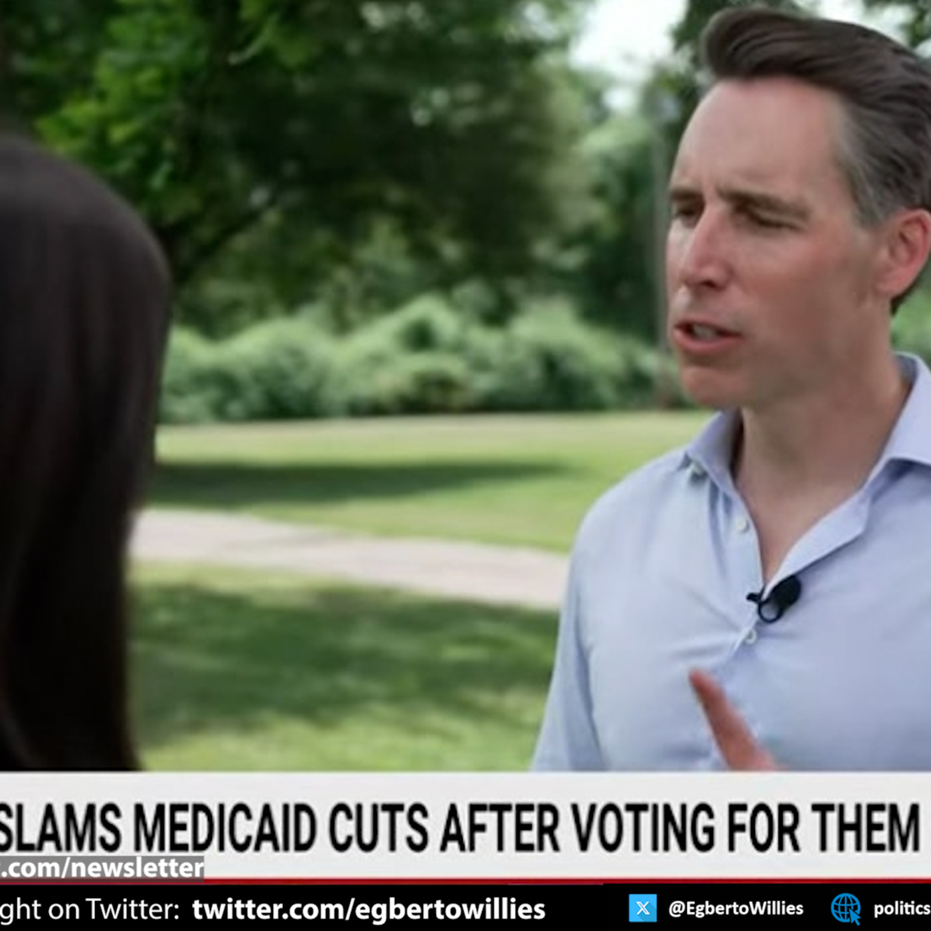 Sen. Hawley tries to fool his voters after voting for the Big Beautiful Bill.