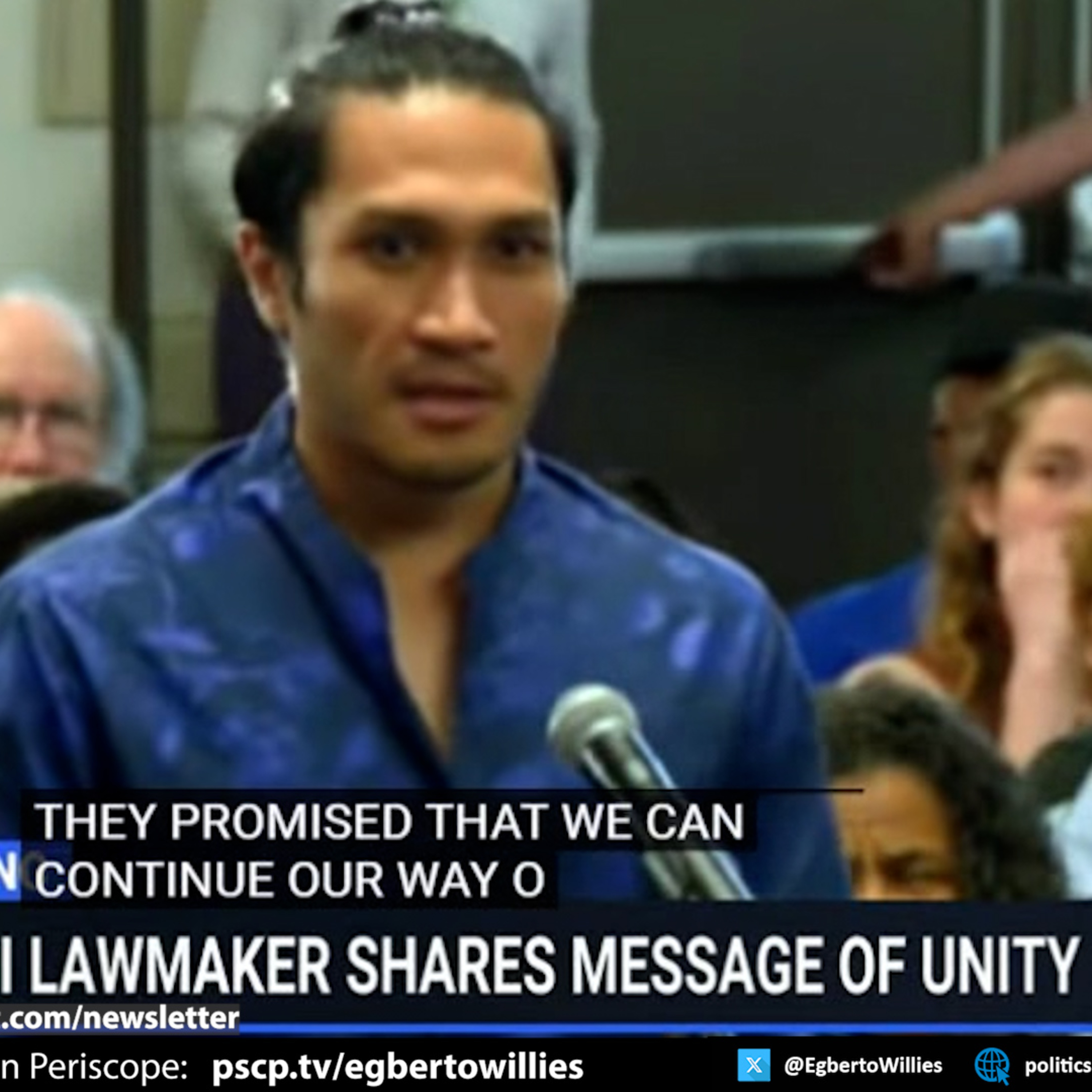 Former Hawaiian Rep. points out we all share a commonality; being screwed by corporations.