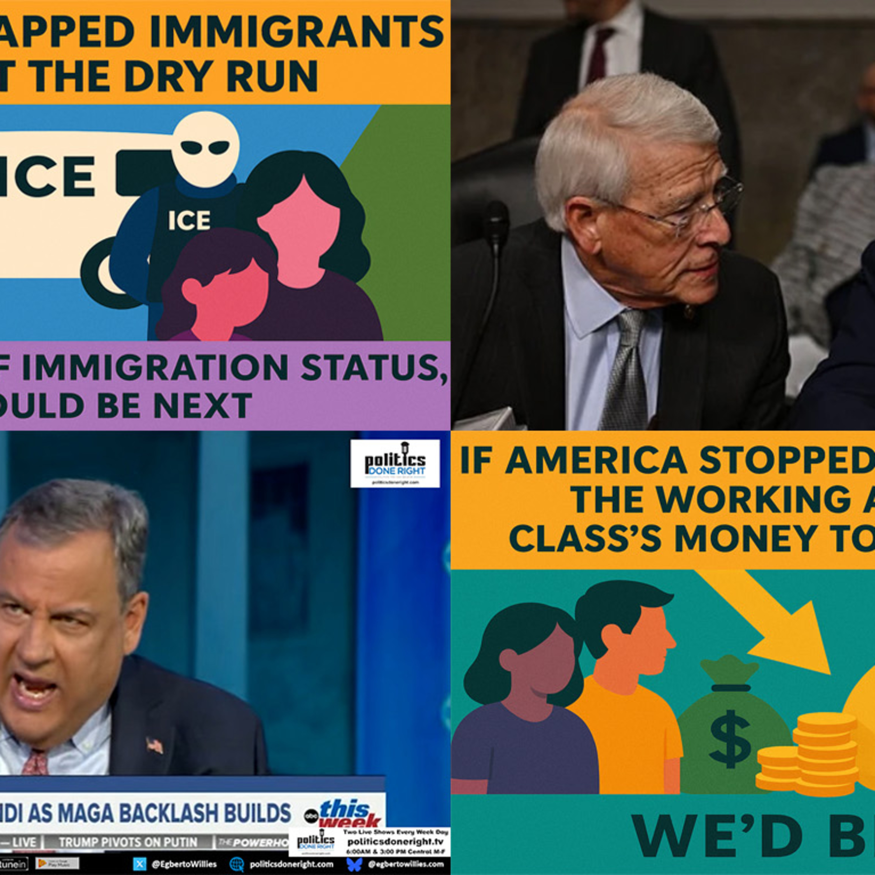 America's new sin. Christie calls out ABC host. Rich are ripping us off. The military wins again.