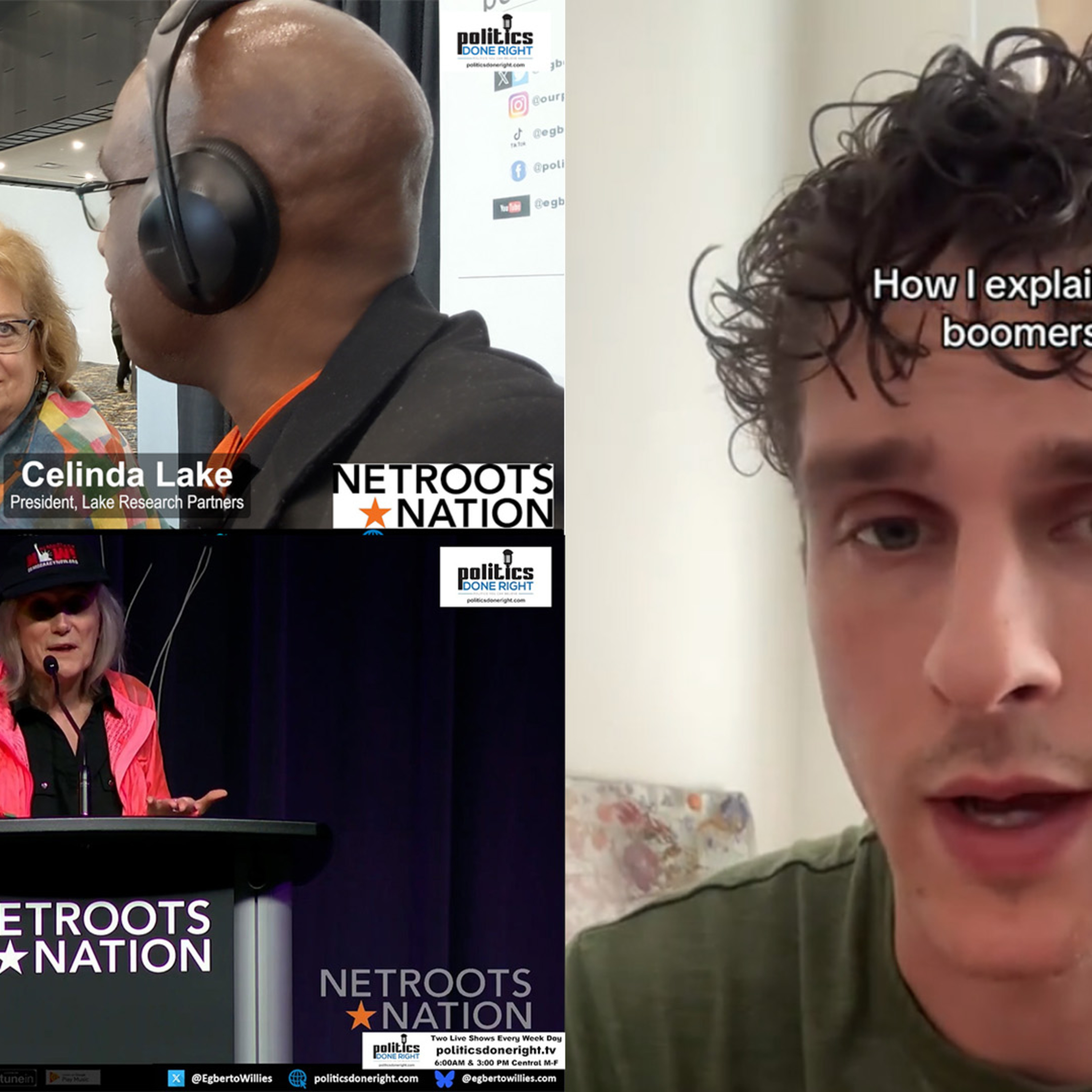 White Supremacy screws white people. Corporate vs. Independent Media. Celinda Lake: It's fascism.