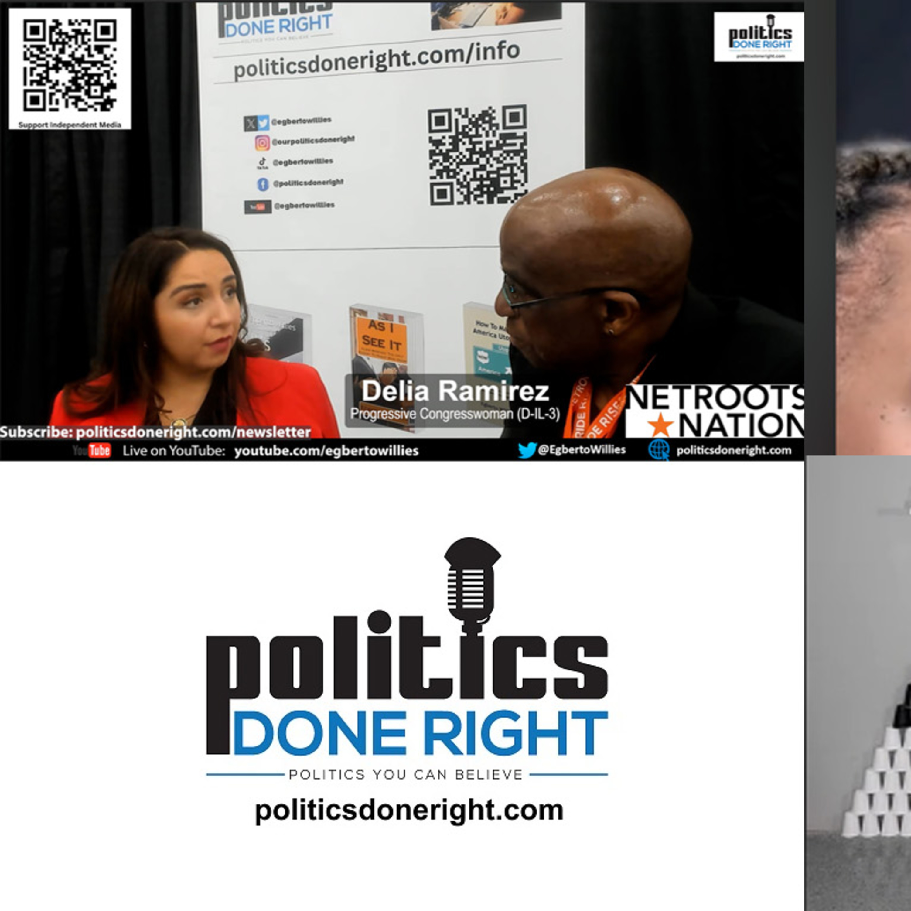 Why MAGA isn't America. A real progressive, Rep. Delia Ramirez. America changed the Eng.