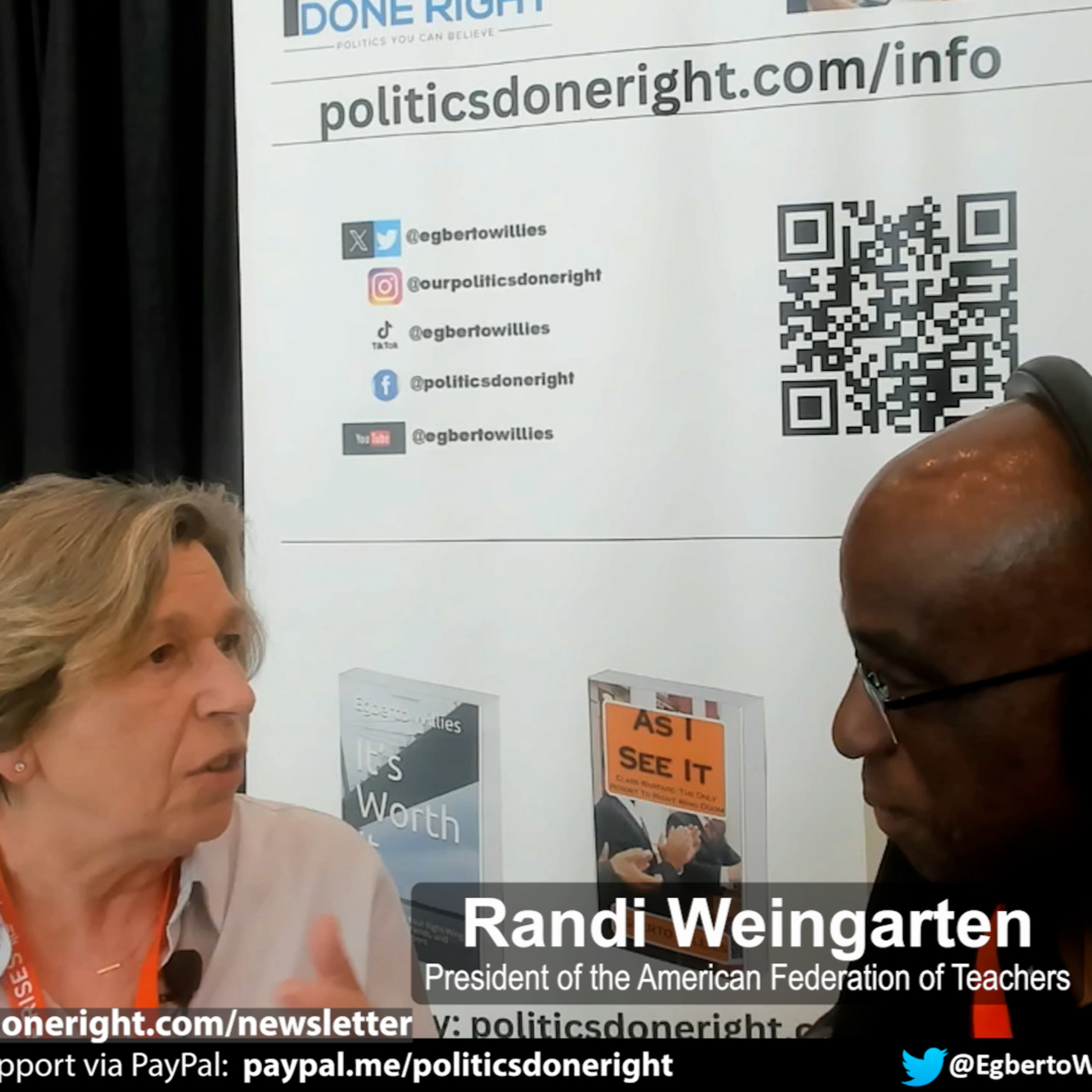 AFT Pres. Randi Weingarten admonishes Democratic Party as she explains reasons for leaving DNC.