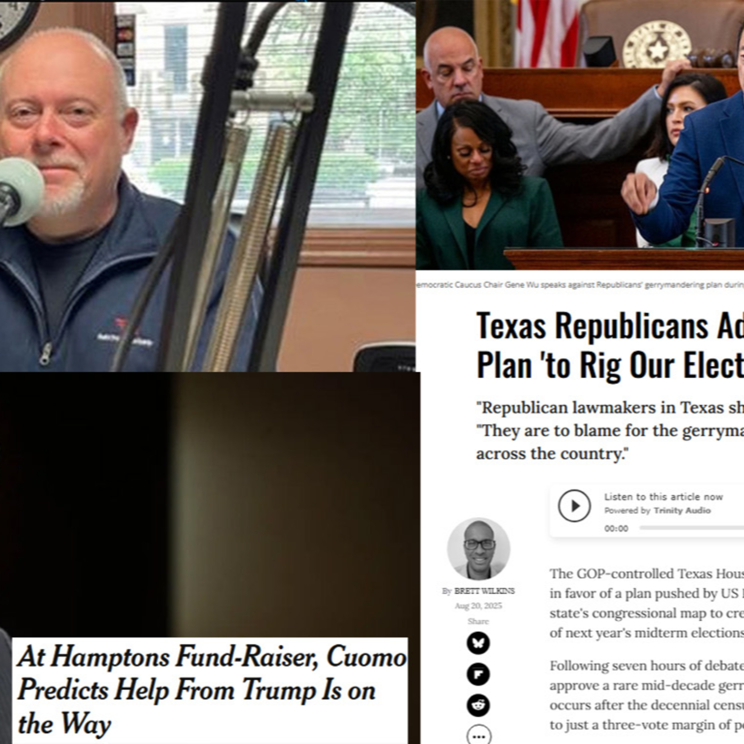 Texas GOP Rigging Elections, Aquino on Dems’ Fight, Cuomo Seeks Trump’s Boost.