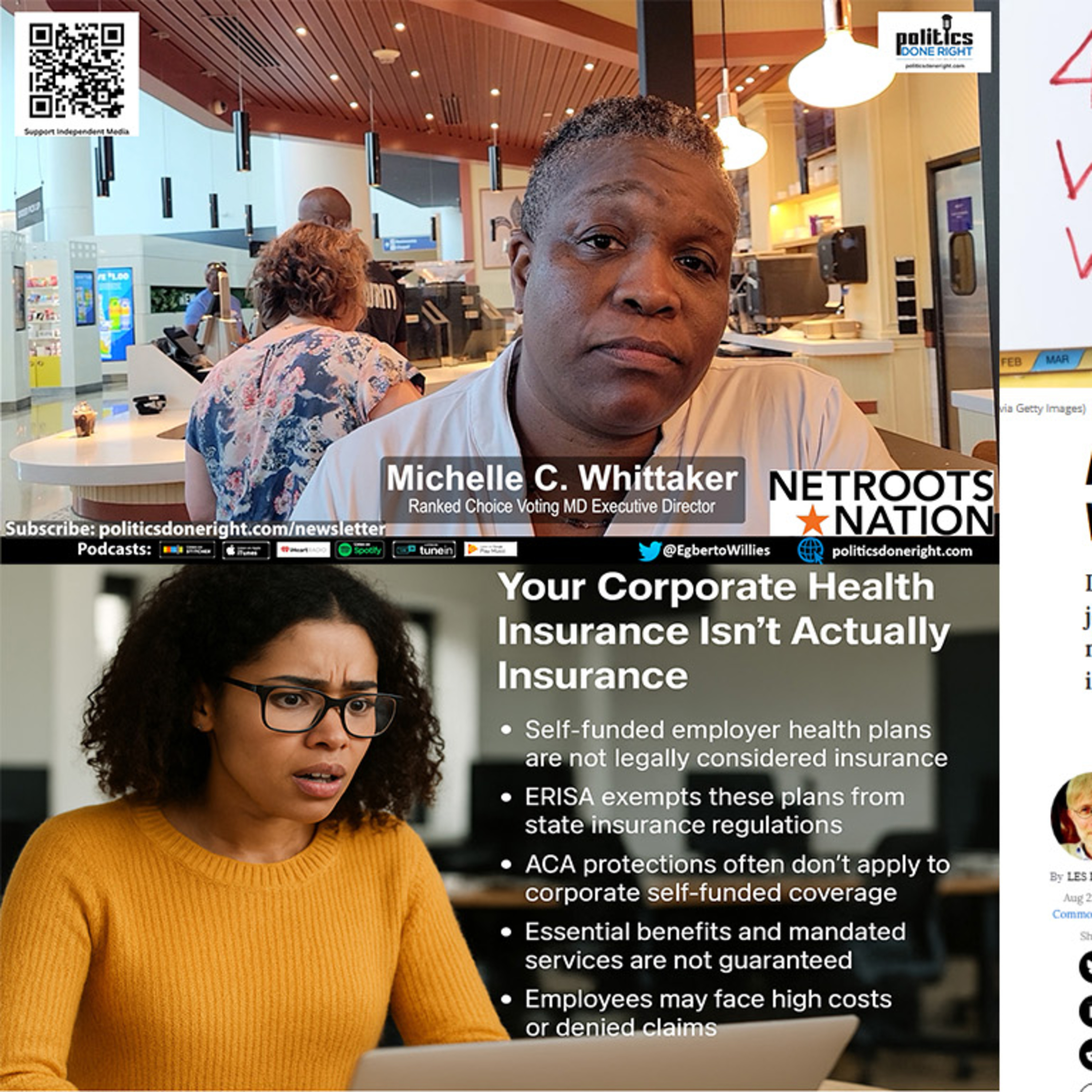 Employer Insurance Myths, Democracy Reform, and the Future of Work