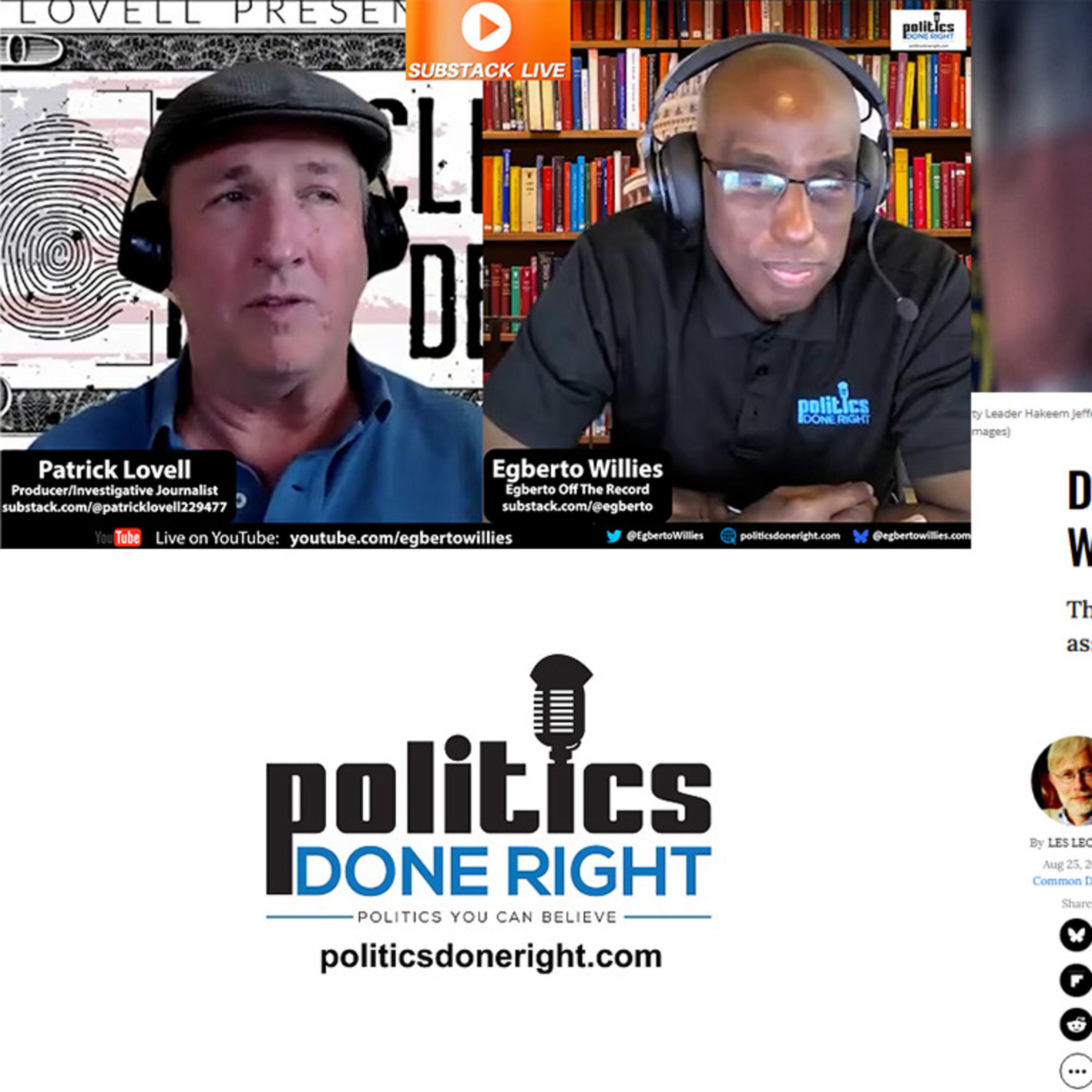 Democrats’ Death Wish? Epstein Files, Wall Street Politics & Patrick Lovell on Crisis.