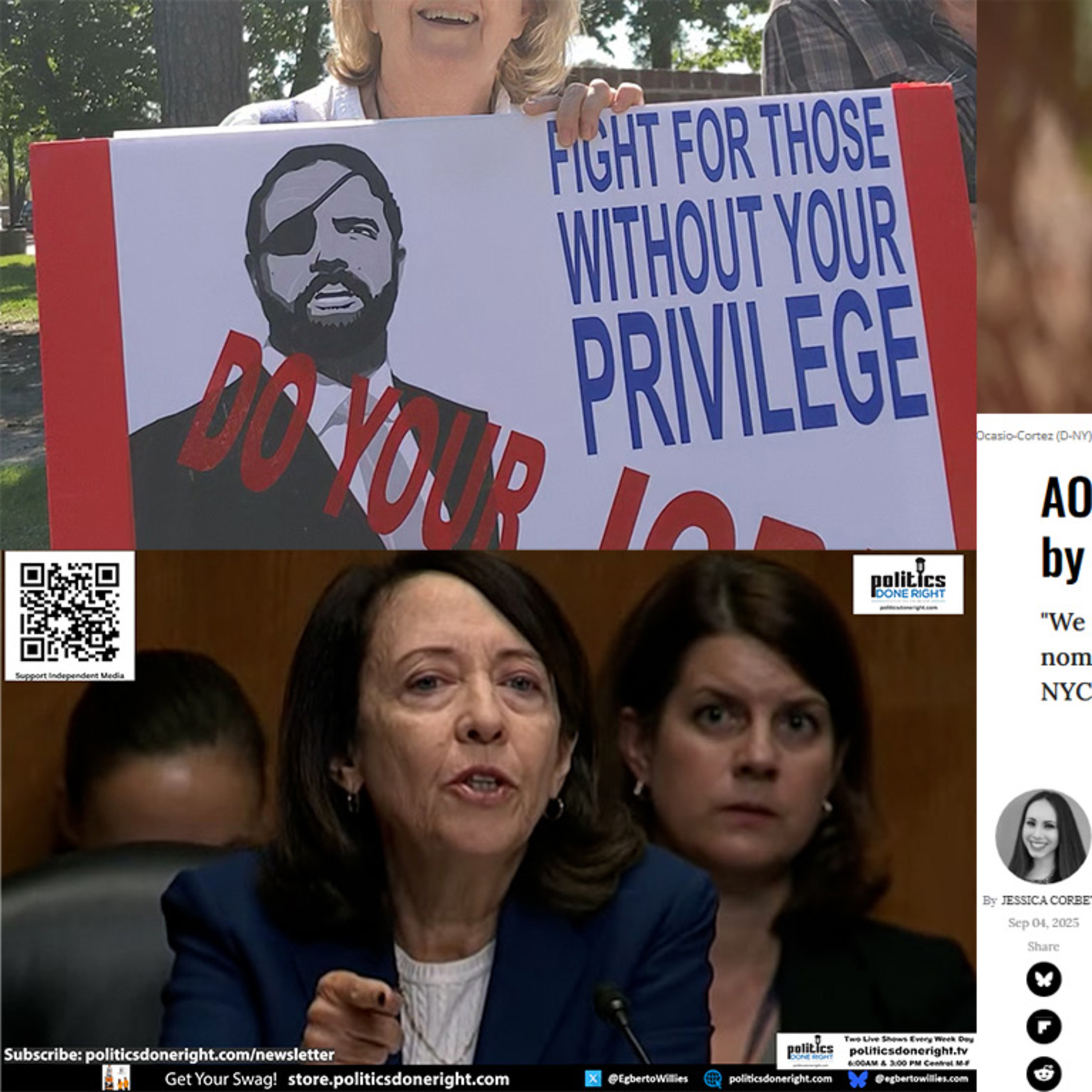 Crenshaw Faces Protests, RFK Jr. Rebuked, and AOC Fights Backroom Corruption.