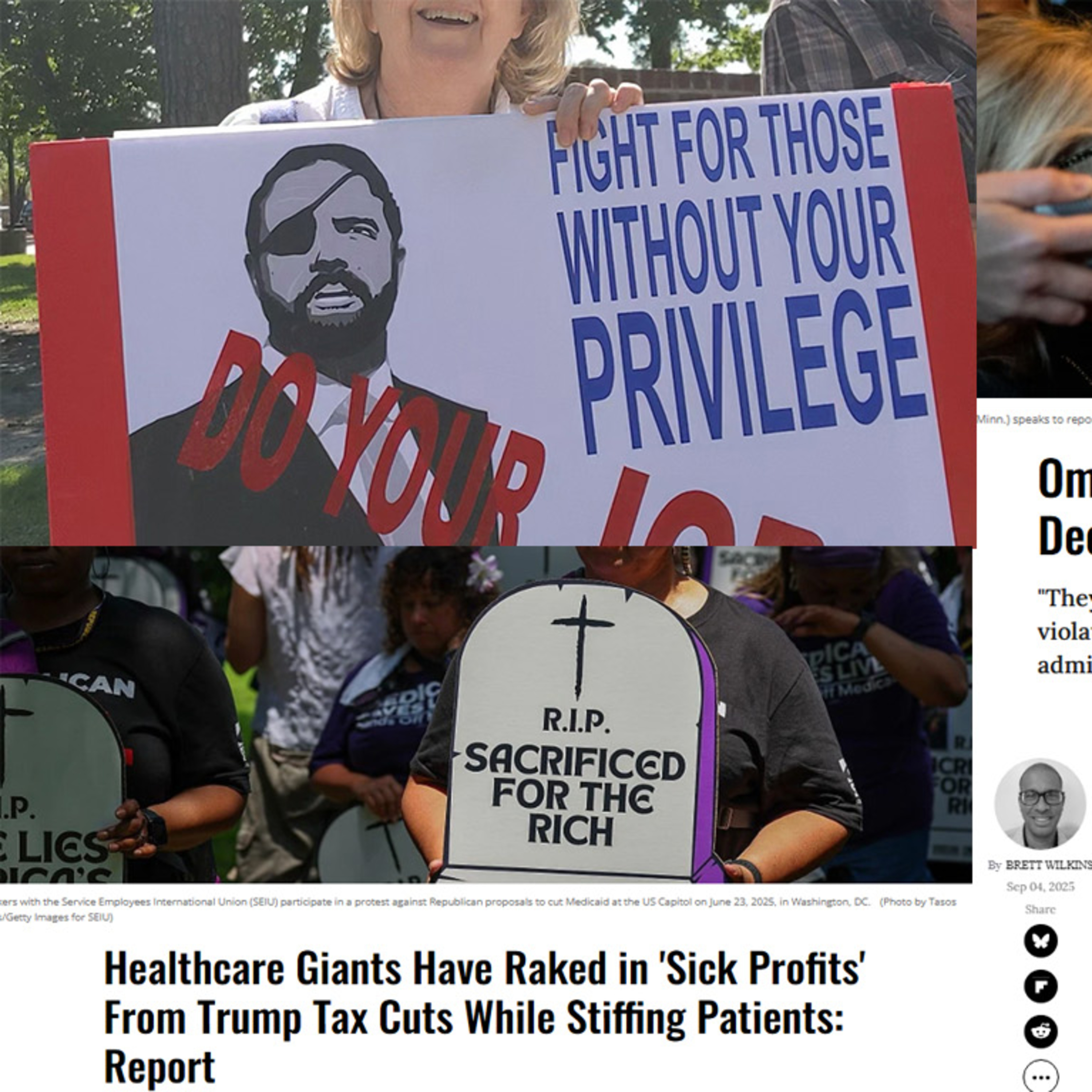 Trump’s Healthcare Scam, Illegal Military Strike, and Dan Crenshaw’s Protest Crisis.