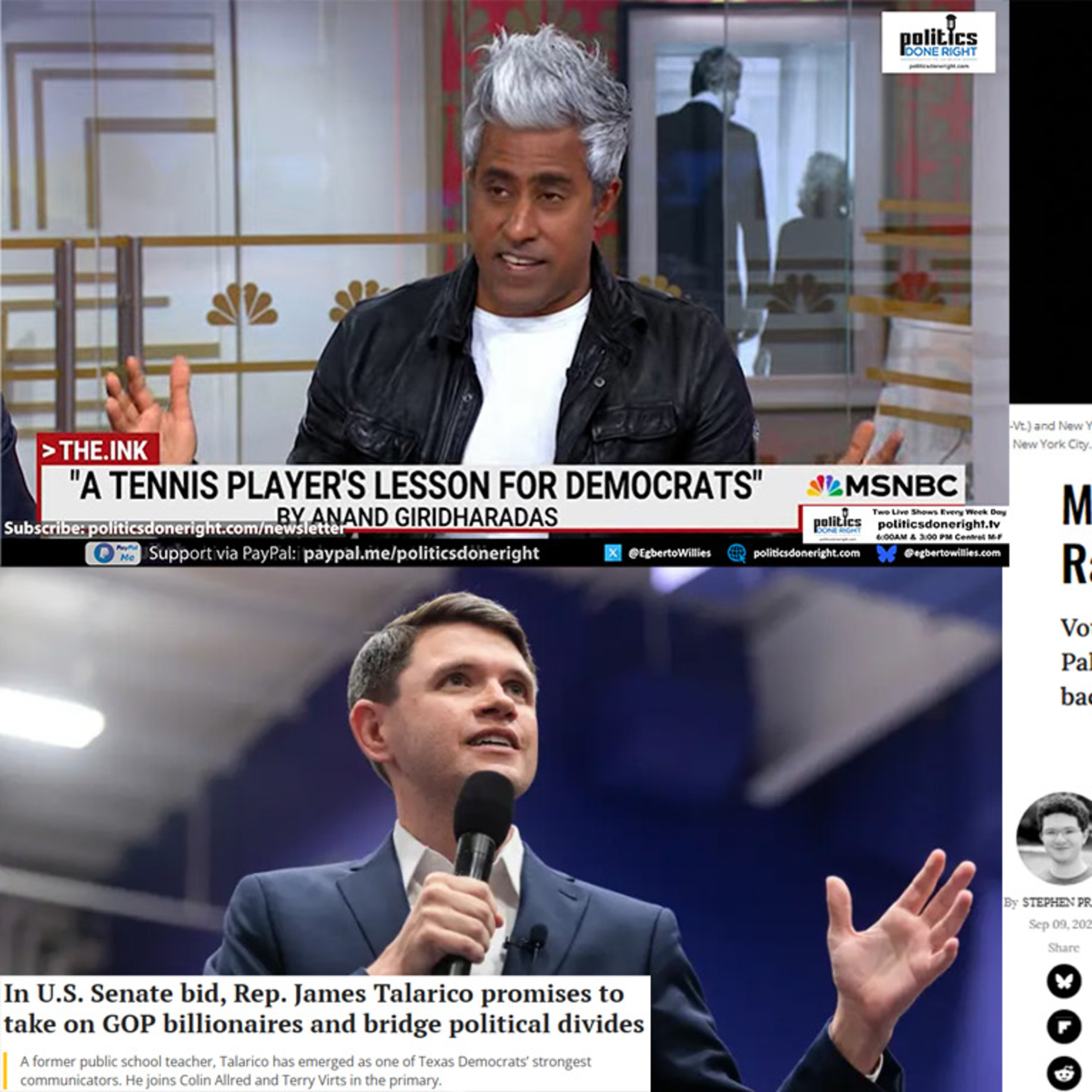 Mamdani Surges, Talarico Takes On GOP, Giridharadas Demands Democratic Courage