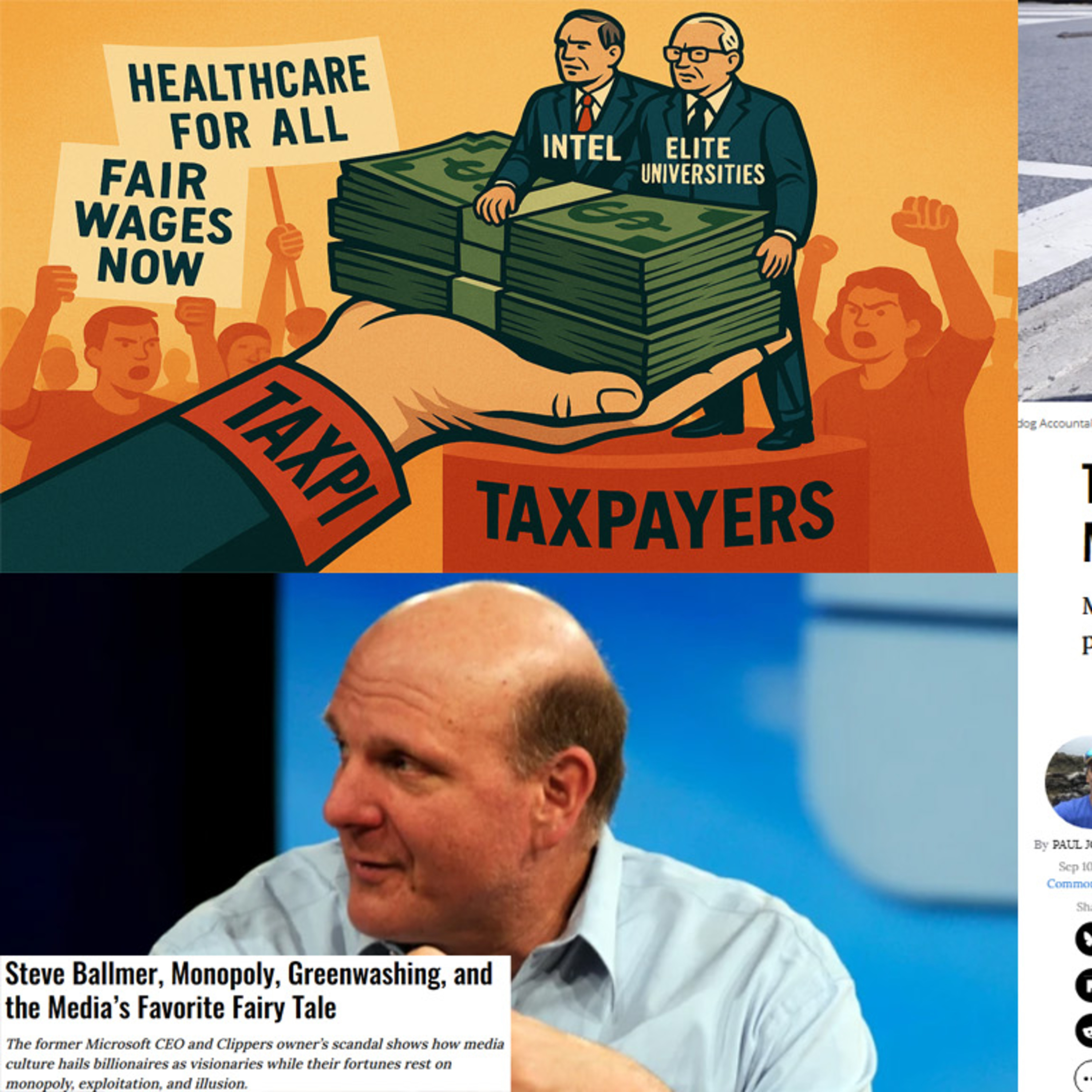 Trump’s Intel Play, Ballmer’s Billionaire Myth, and MAGA’s Project 2025 Threat.