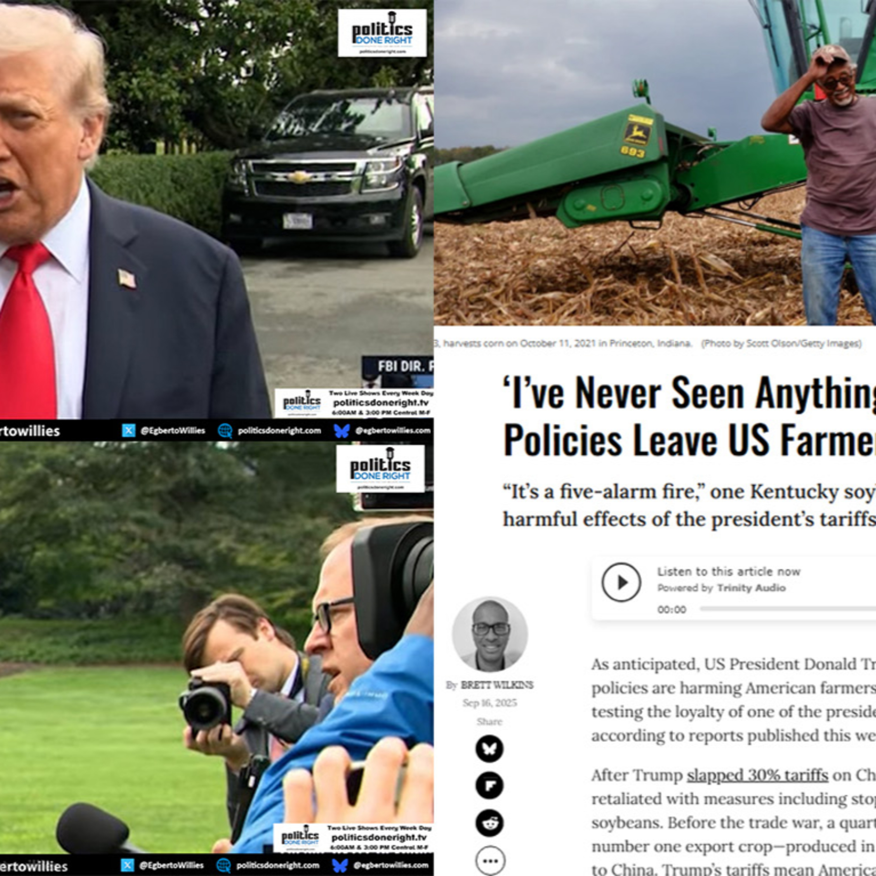 Journalists Intimidated, Farmers Harmed, and Trump’s Tariff Lies Exposed.
