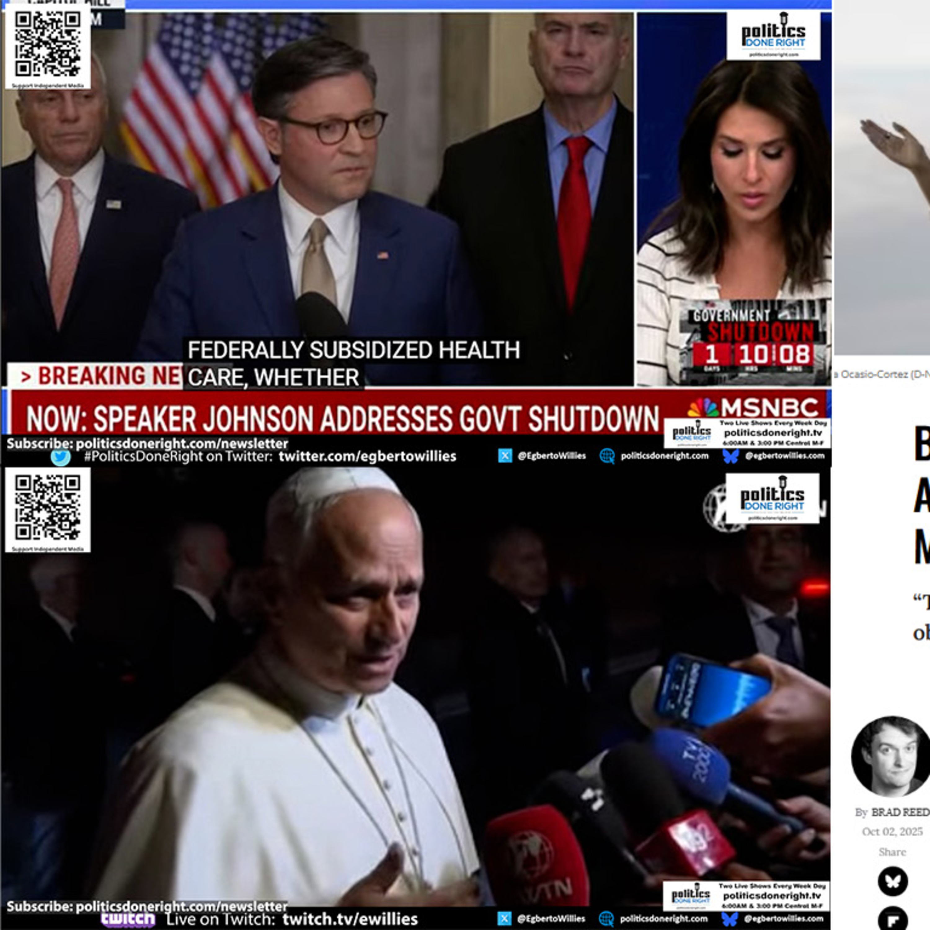 Pope Calls Out MAGA Hypocrisy, MSNBC Shreds GOP Lies, AOC & Bernie Expose Trumpcare Scam