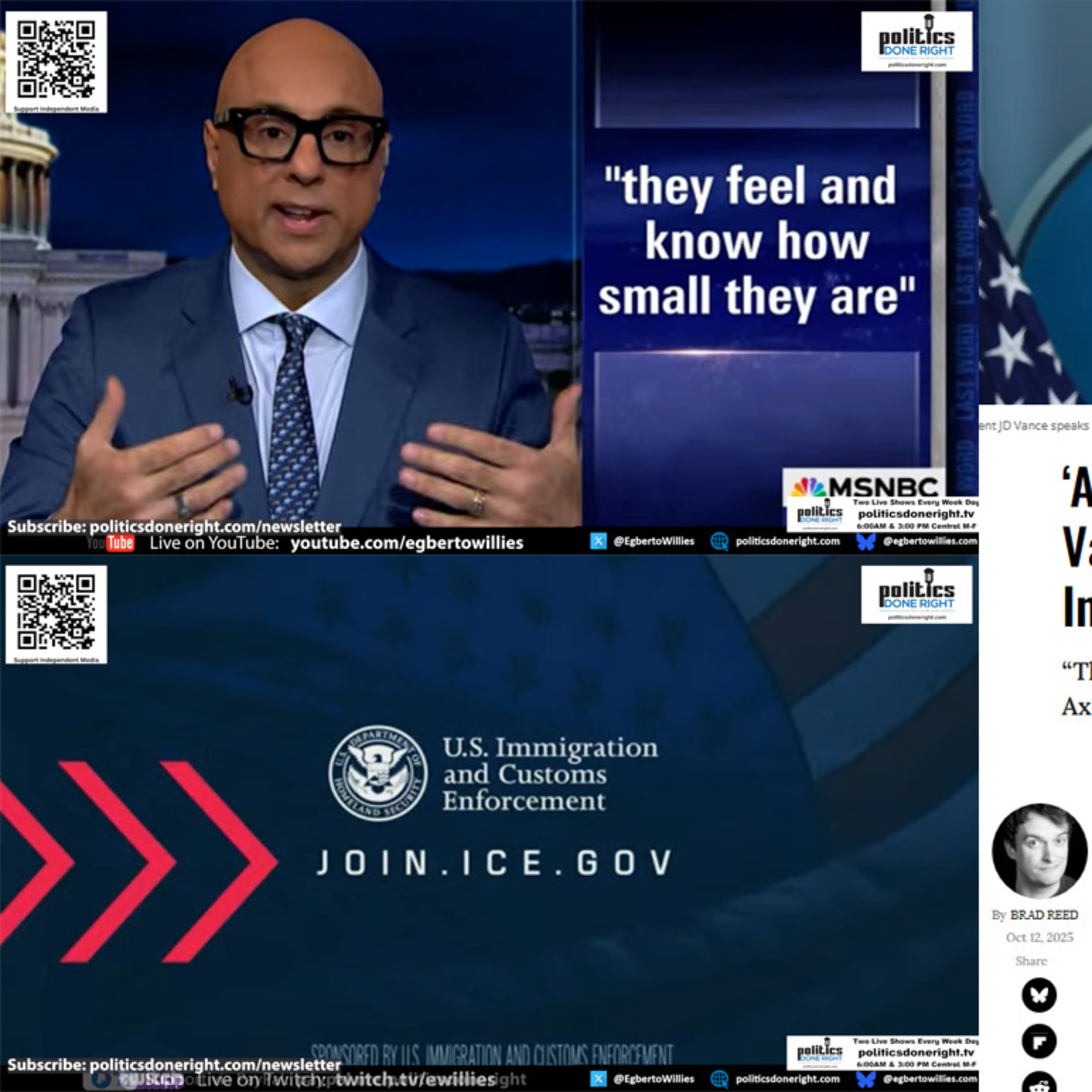 Trump’s ICE Bribes, GOP Shutdown Collapse, and JD Vance’s Insurrection Threat Exposed