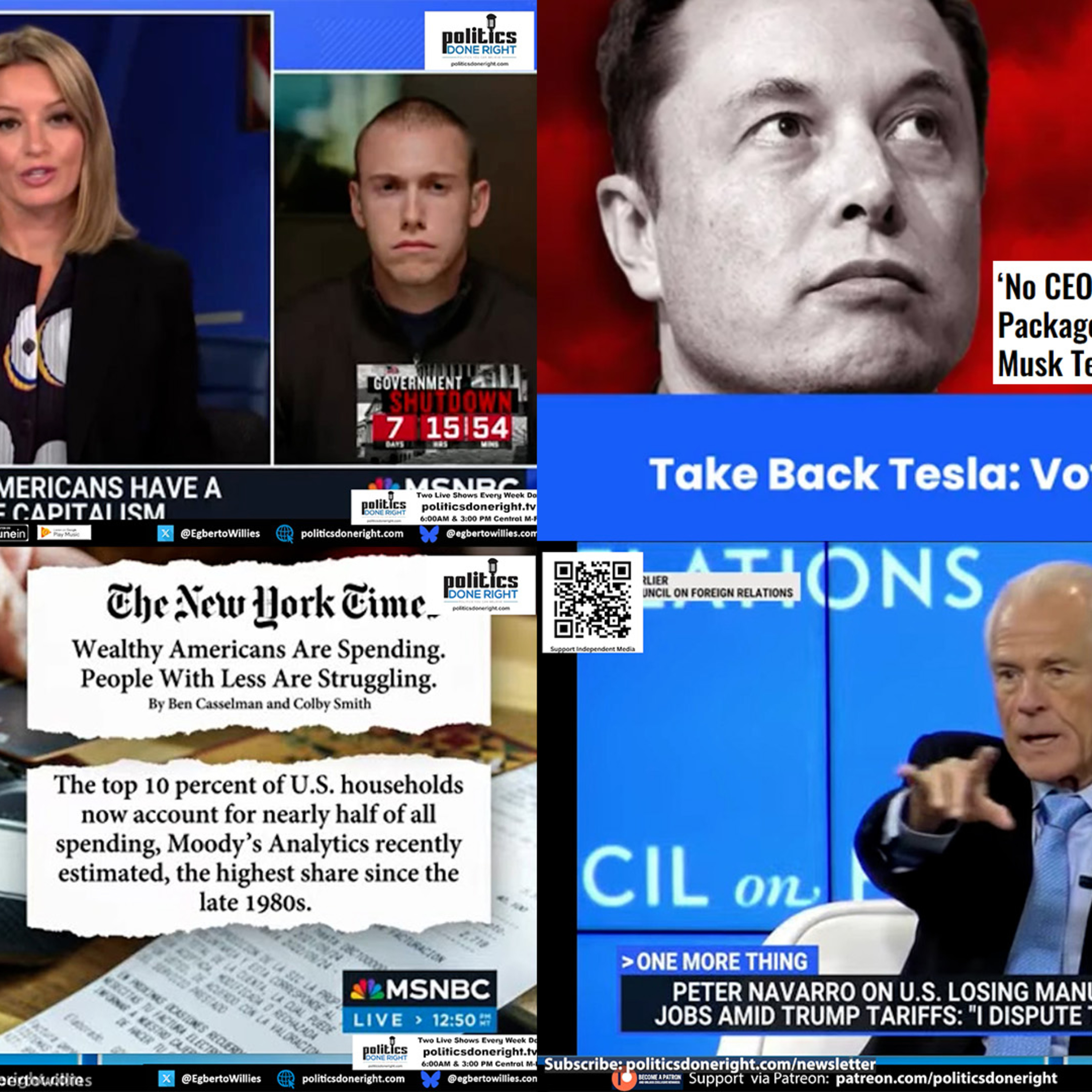 Navarro Melts Down, Musk’s Trillion-Dollar Outrage, and Capitalism’s Great American Unraveling