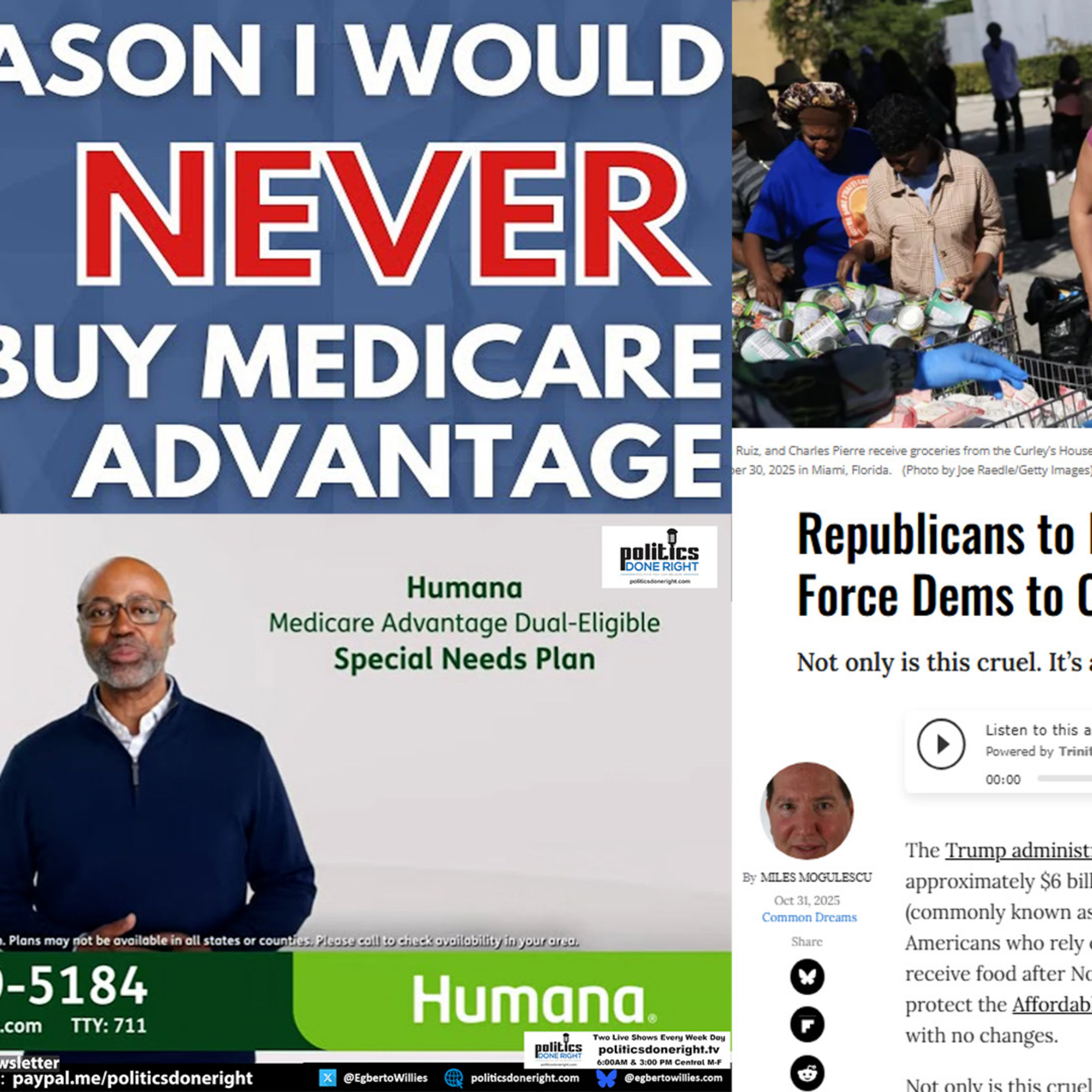 Say no to the Medicare Fraud. Republicans want to starve Americans!