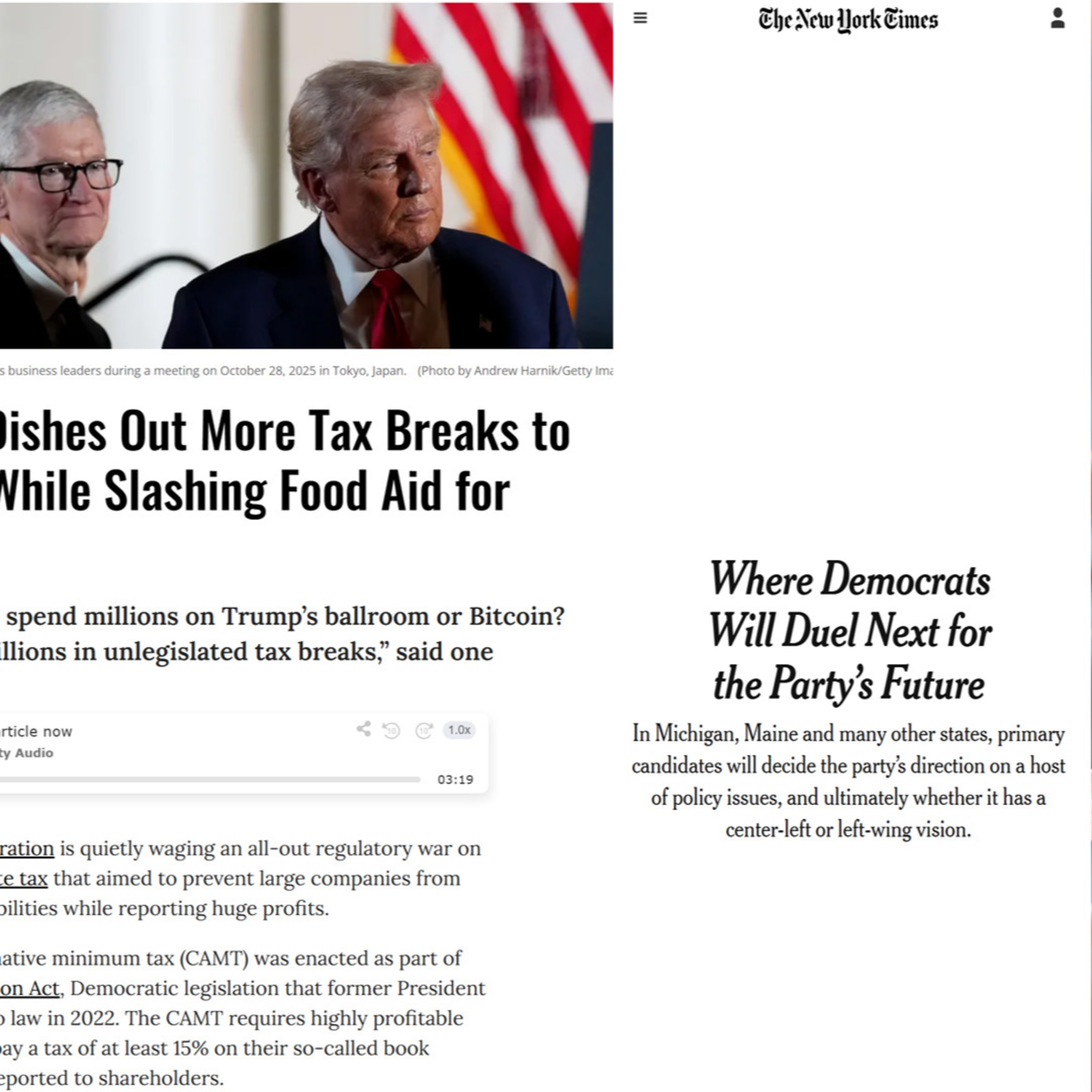 Democrats’ Identity War: Progressives Rise as Trump Rewards the Rich and Starves the Poor Democrats’ Identity War: Progressives Rise as Trump Rewards the Rich and Starves the Poor