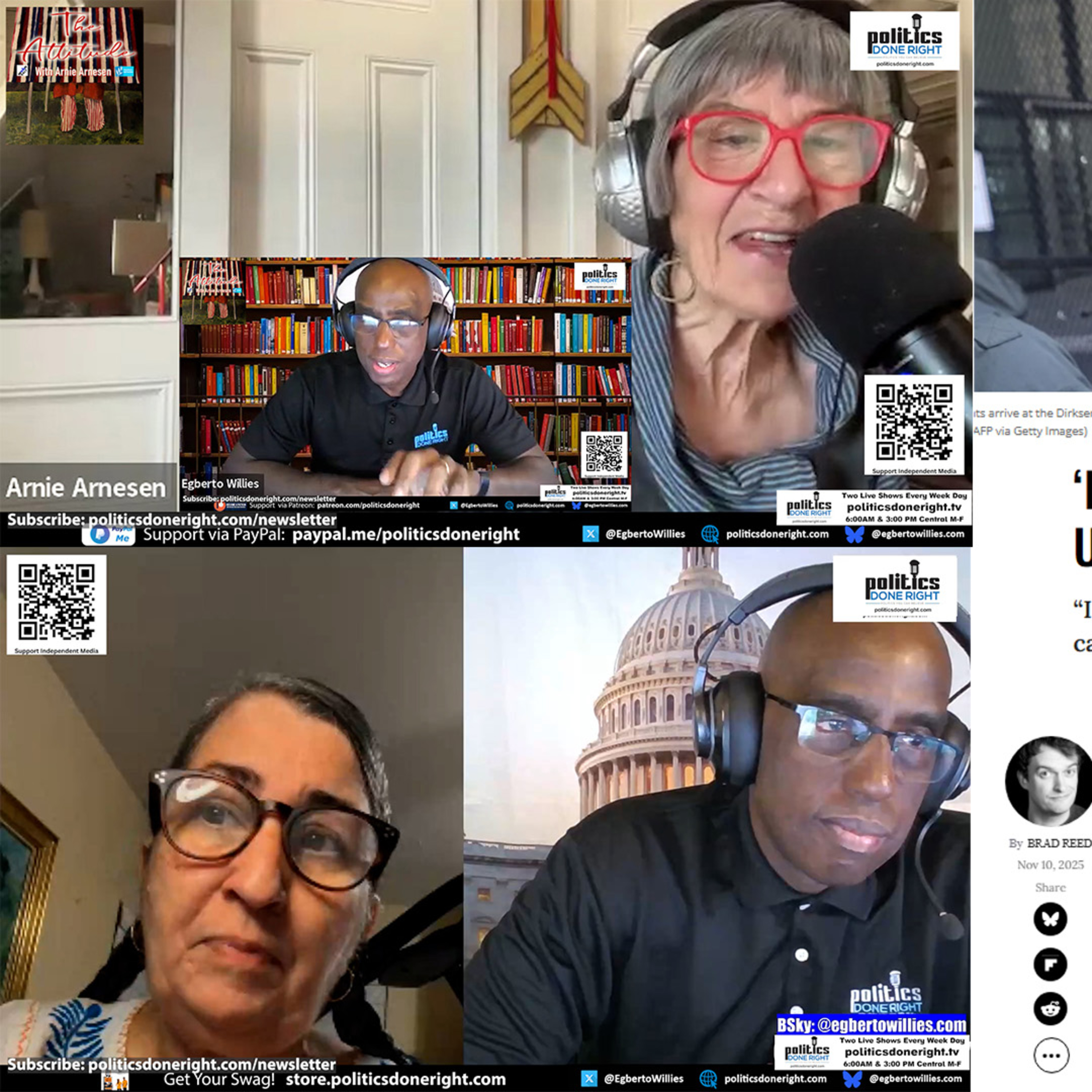 A talk with the Attitudes Arnie Arnesen on Dem Messaging & advice, and resources on ICE