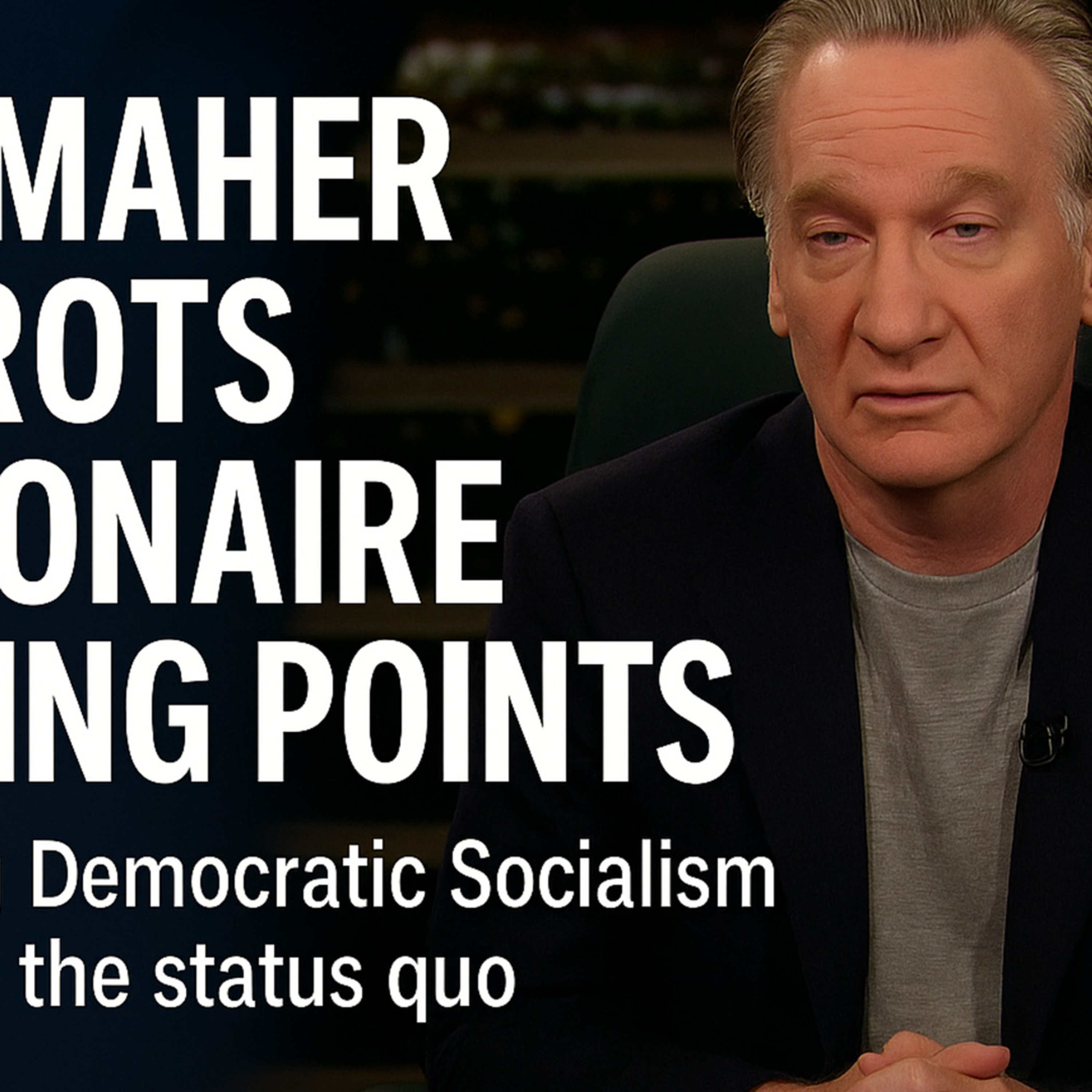 A lazy Bill Maher using capitalist talking points slamming Democratic Socialism was embarrassing. A lazy Bill Maher using capitalist talking points slamming Democratic Socialism was embarrassing.