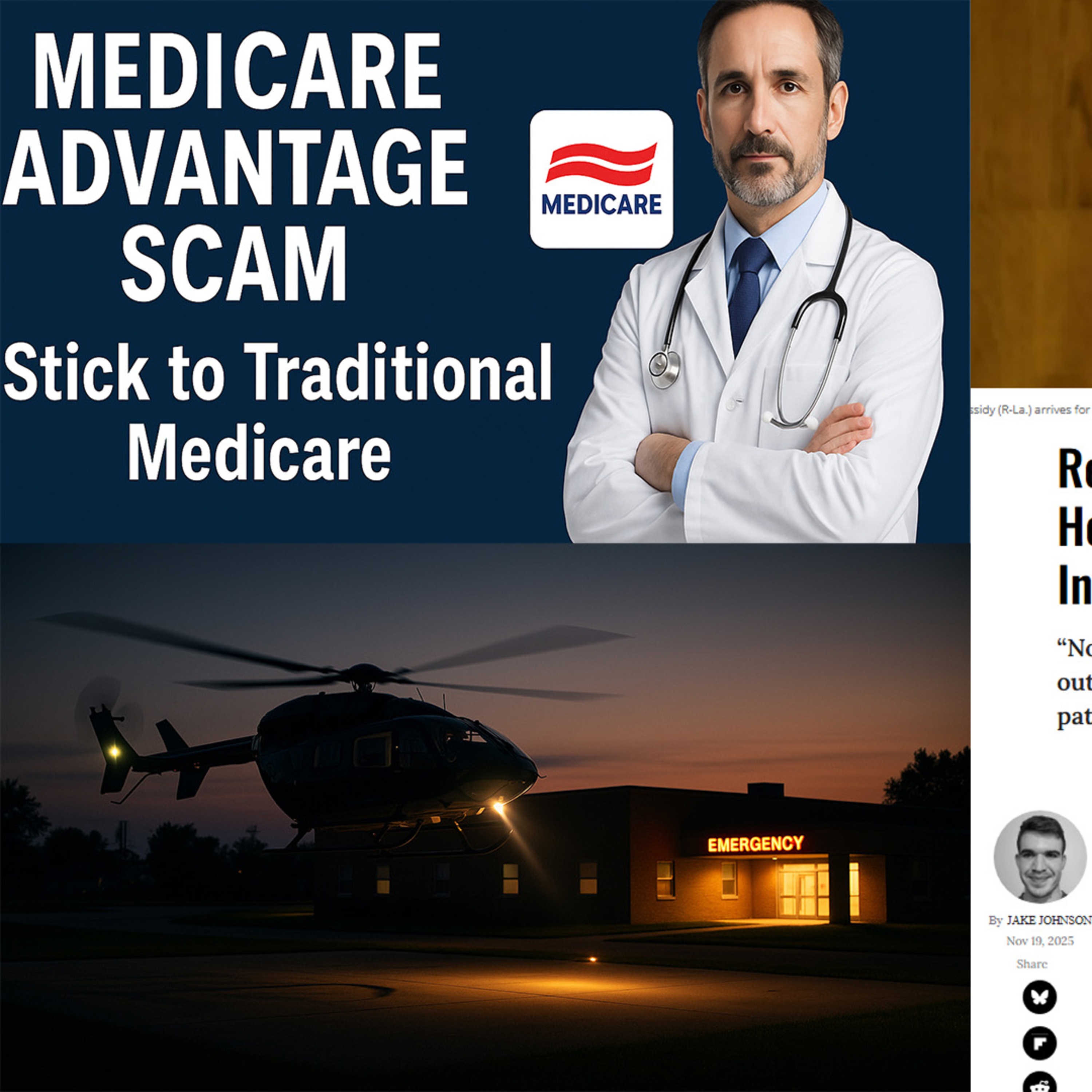 GOP’s Half-Baked Healthcare Plan, Medicare Advantage Scam, and a Rural Caller’s Near-Death Warning GOP’s Half-Baked Healthcare Plan, Medicare Advantage Scam, and a Rural Caller’s Near-Death Warning