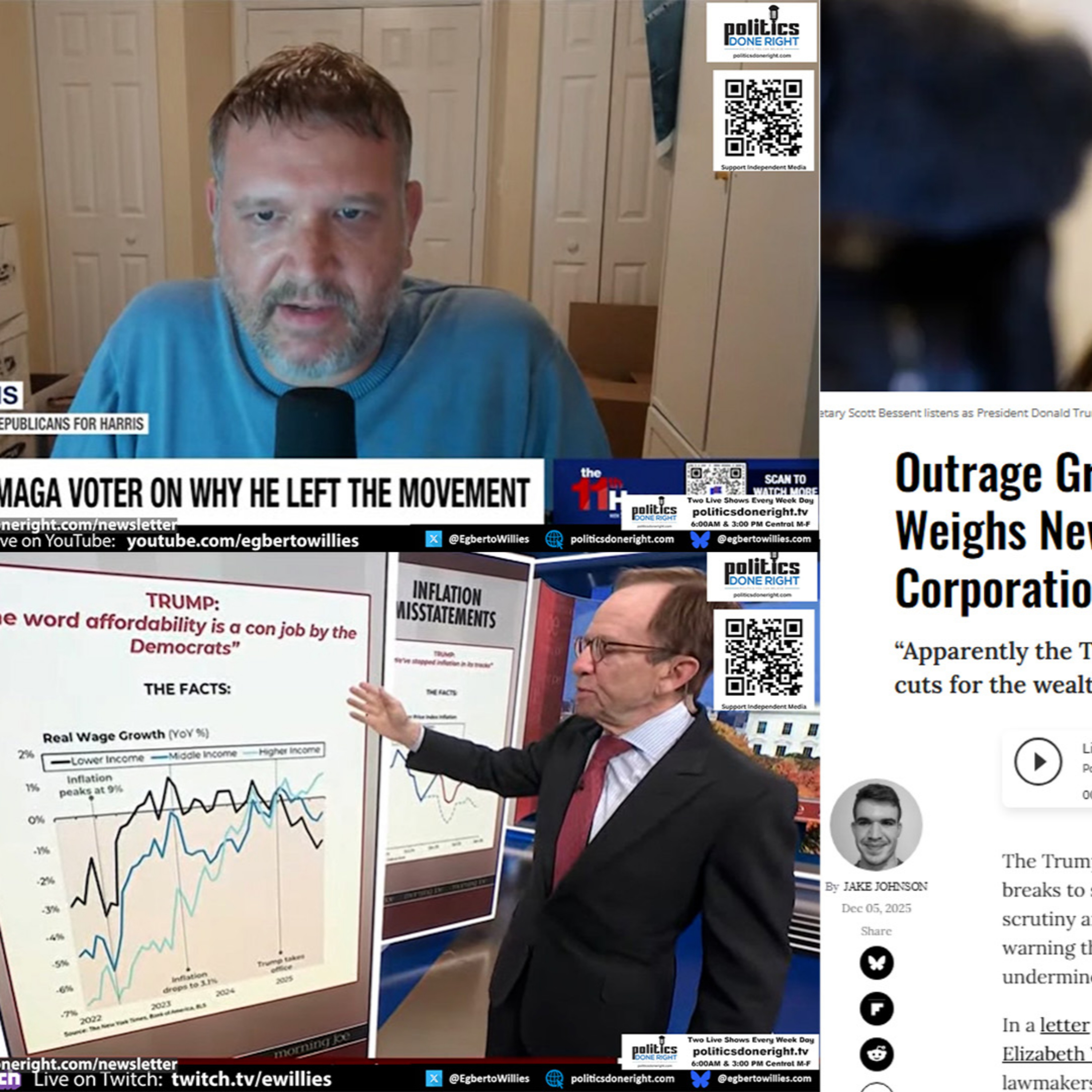 Ex-MAGA Escape, Rattner Exposes Trump’s Lies, and New Tax Windfall Plot for Corporations