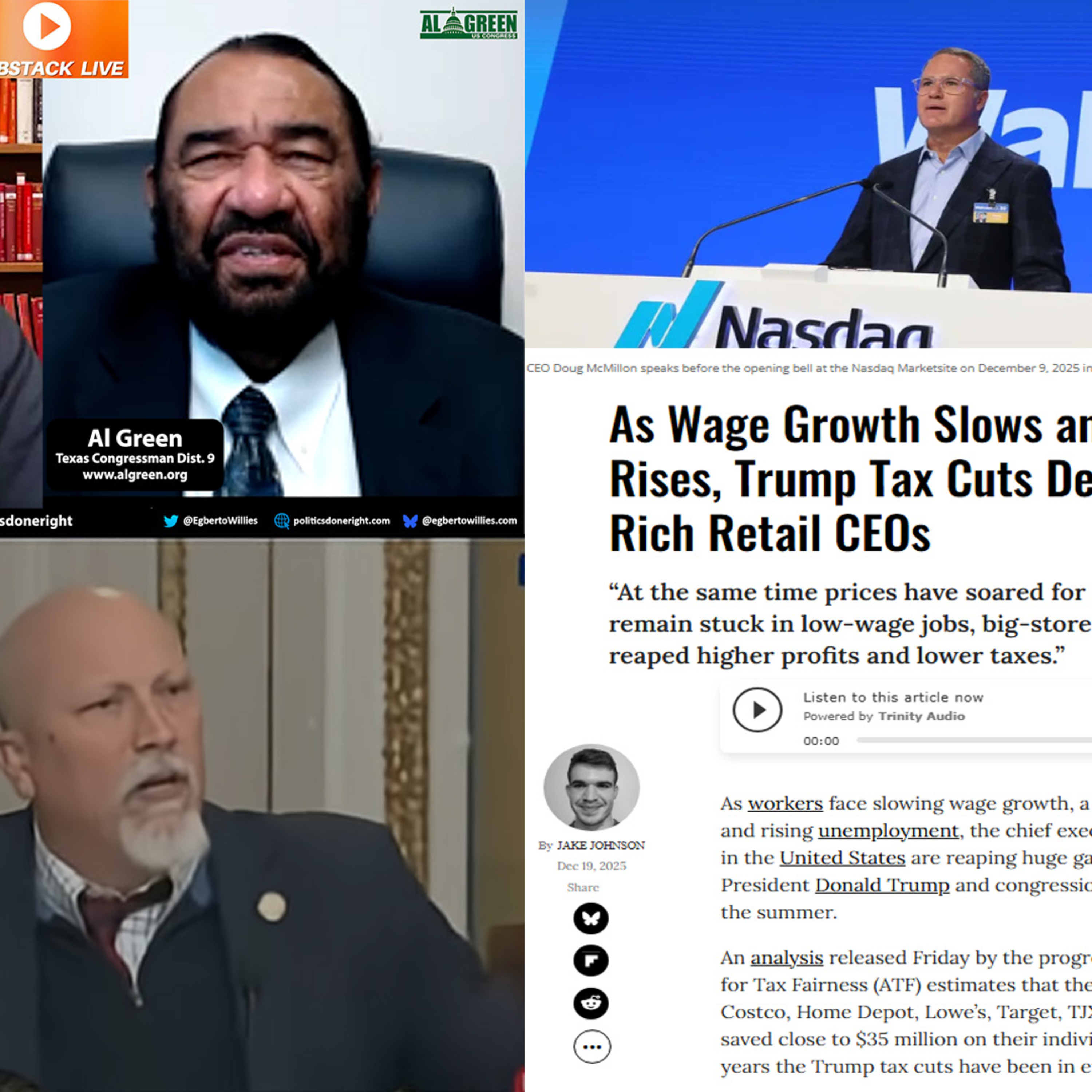 Healthcare Exposed: Chip Roy’s Truth, Al Green’s Vision, and Trump Tax Cuts for the Ultra-Rich