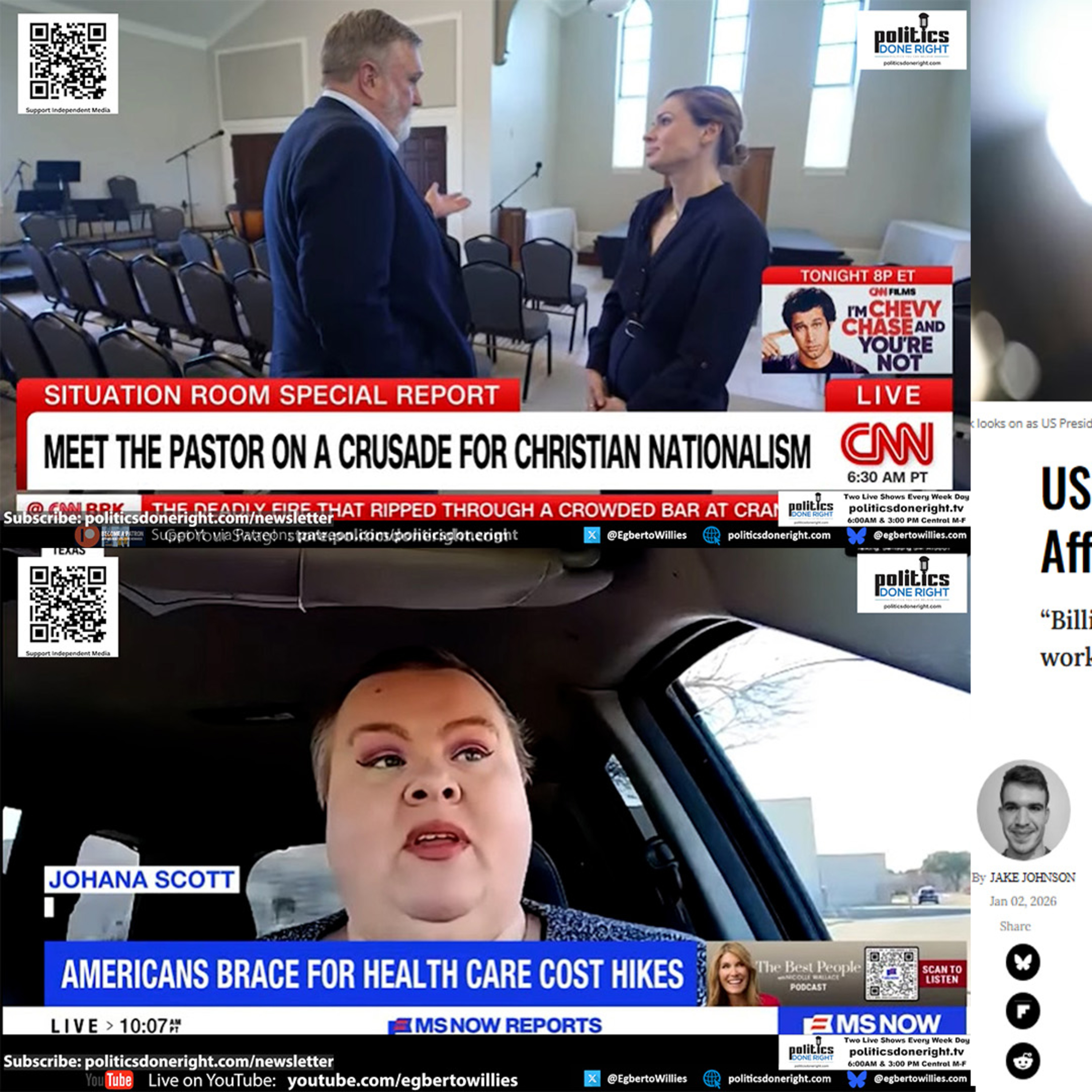 Christian Nationalism, ACA Cruelty, and Billionaire Greed Reveal America’s Moral Collapse